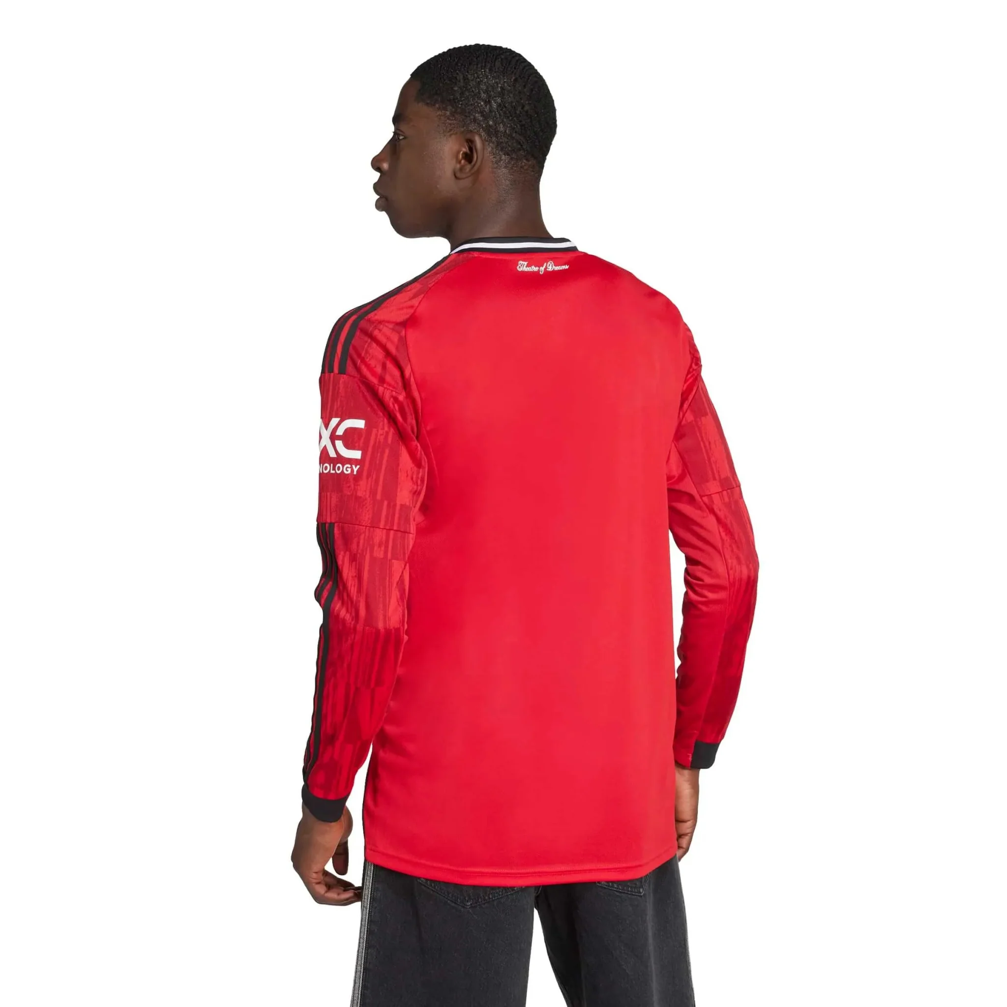 adidas 2025-26 Manchester United Men's Stadium Home Long-Sleeve Soccer Jersey - Image 4