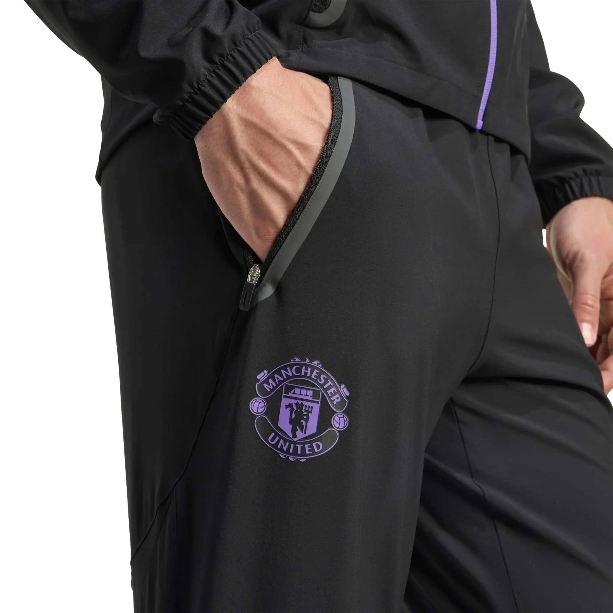adidas 2025-26 Manchester United Men's Tiro 25 Competition Vis Tech Travel Pants - Image 5
