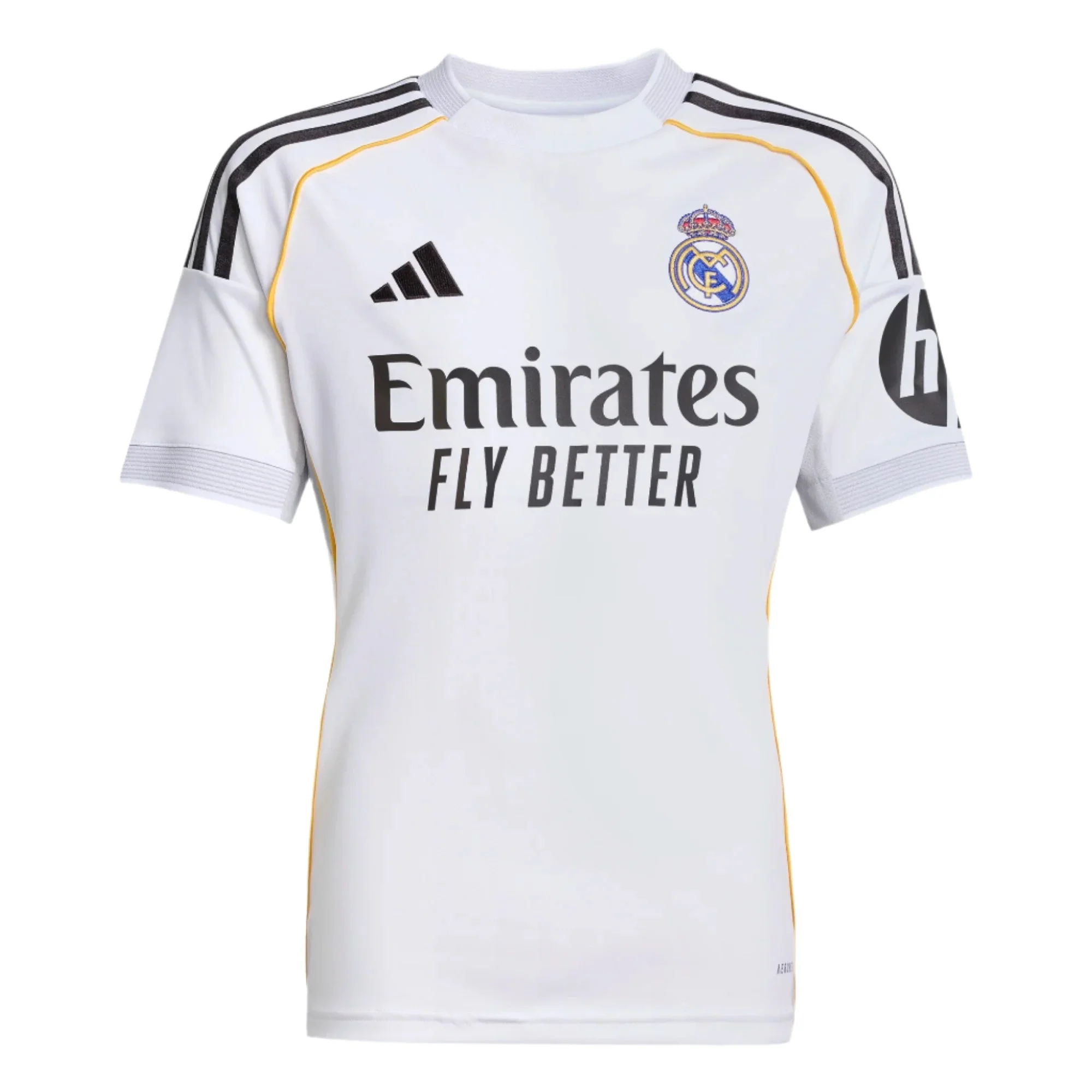 adidas 2025-26 Real Madrid Youth Stadium Home Soccer Jersey