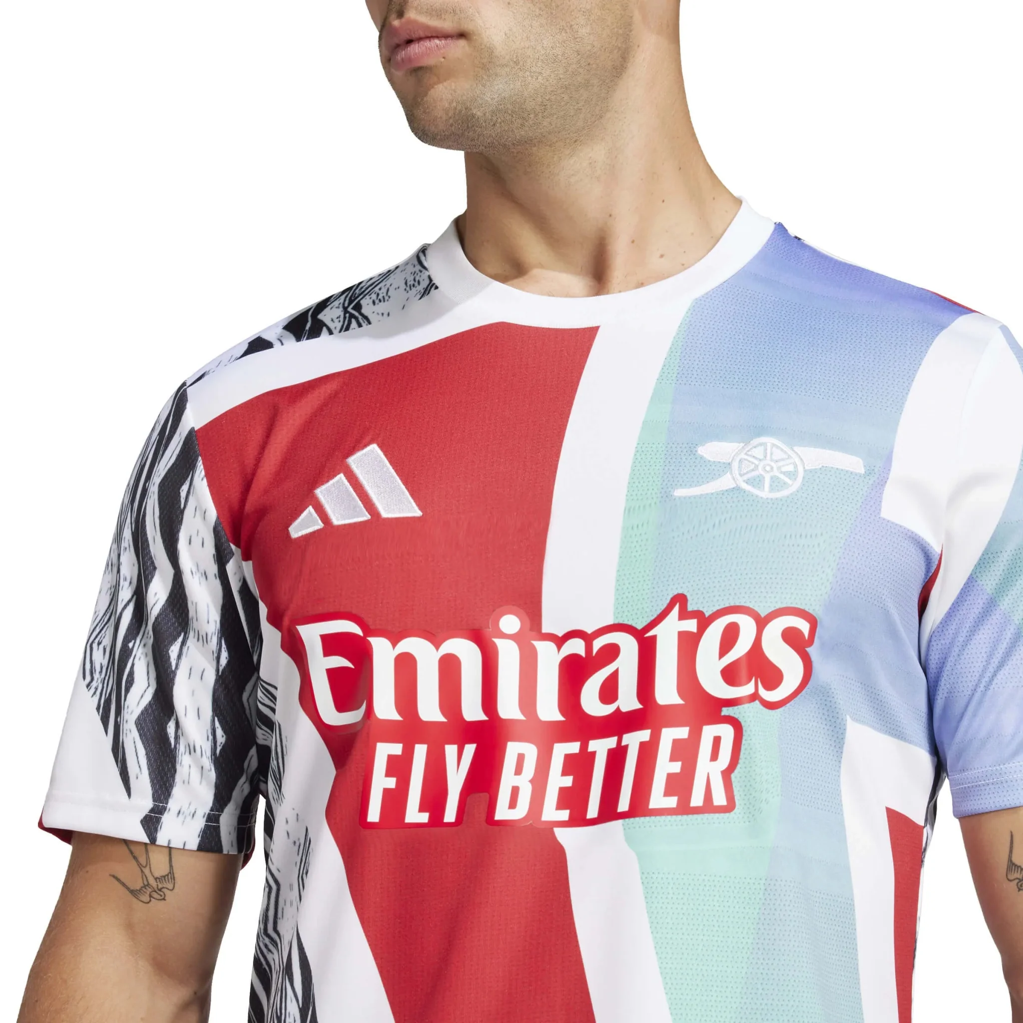 adidas 2024-25 Arsenal Men's Pre-Match Jersey - Image 4