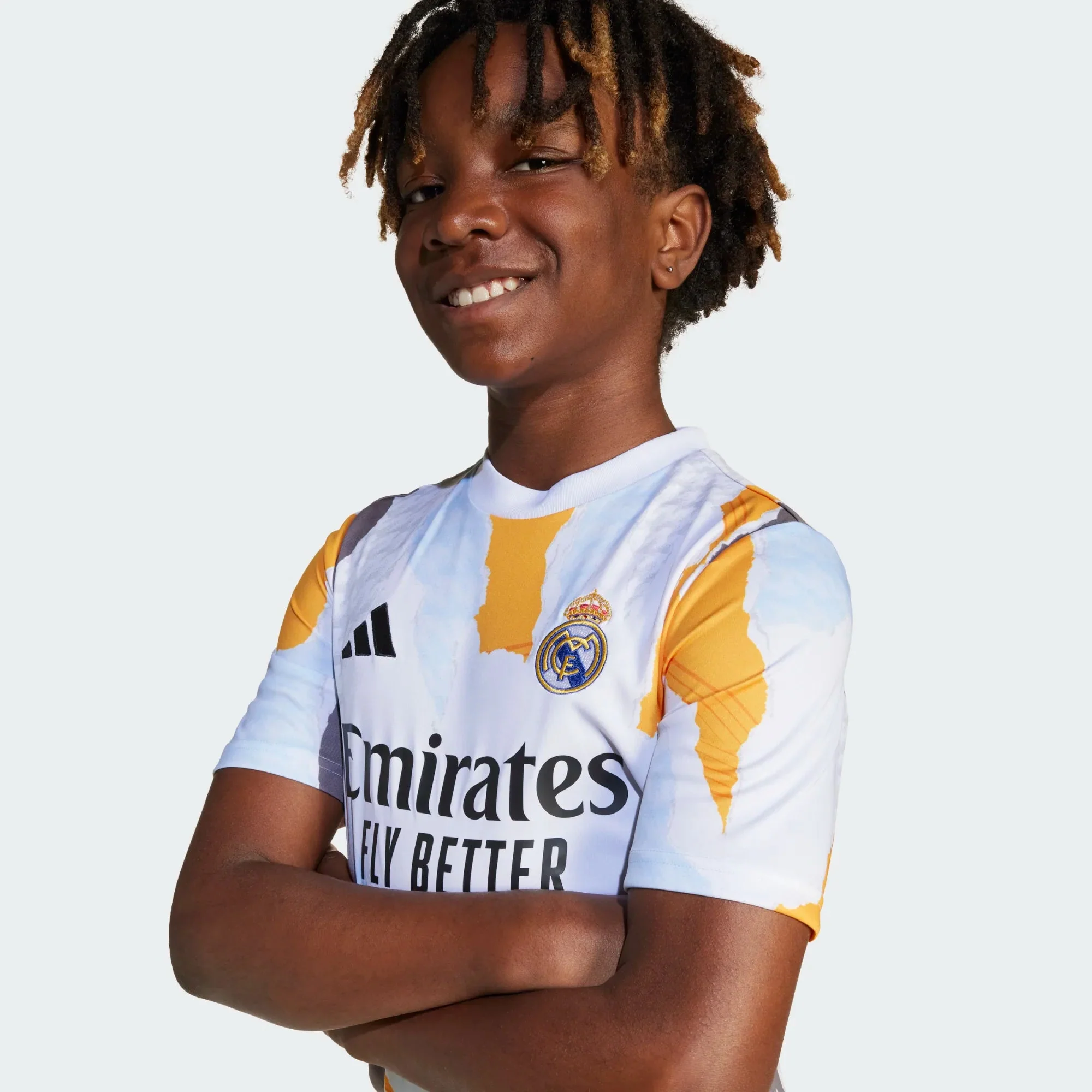 adidas 2024/25 Real Madrid Youth Pre-Match Jersey - Image 8