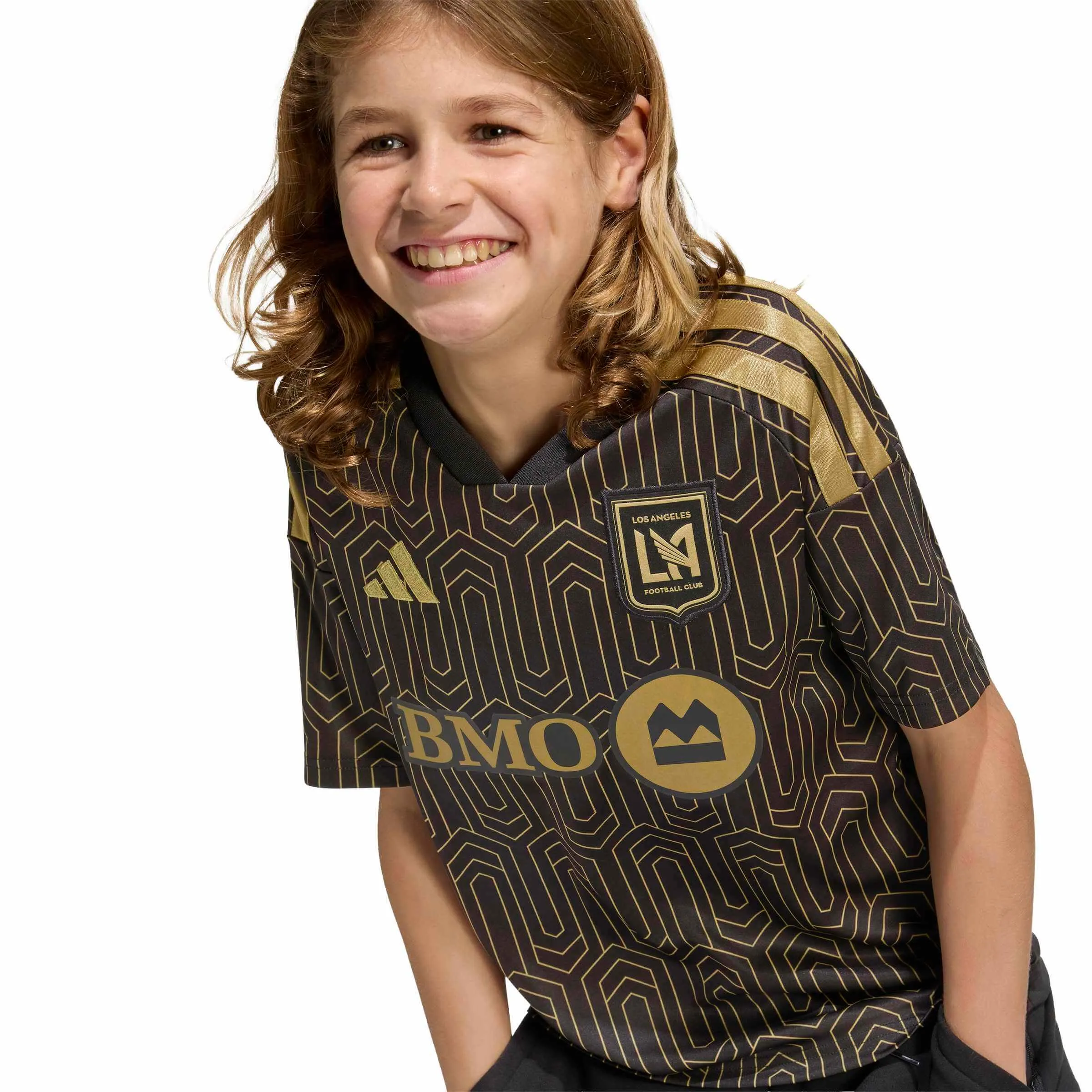 adidas 2026-27 LAFC Youth Stadium Home Soccer Jersey - Image 3