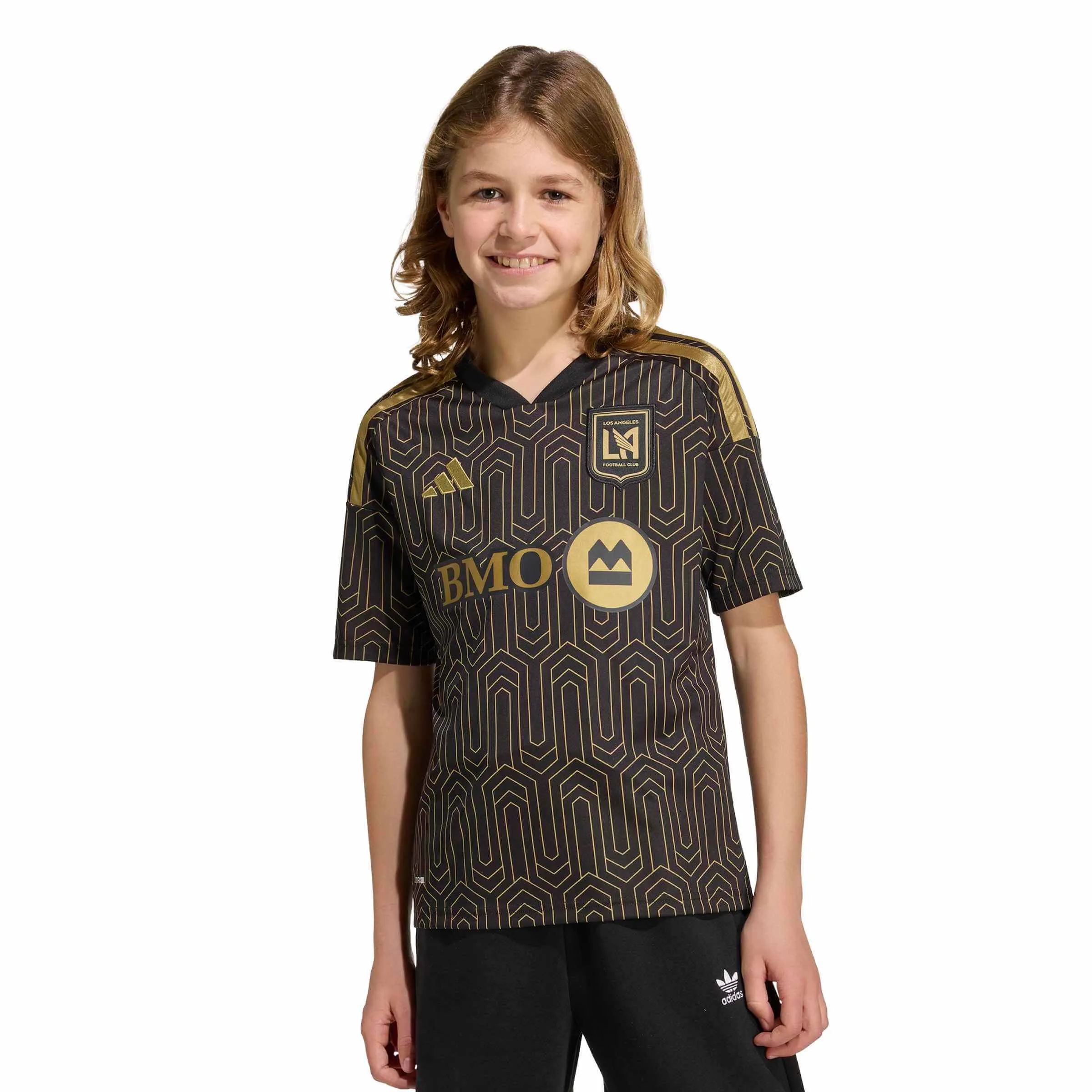 adidas 2026-27 LAFC Youth Stadium Home Soccer Jersey - Image 5