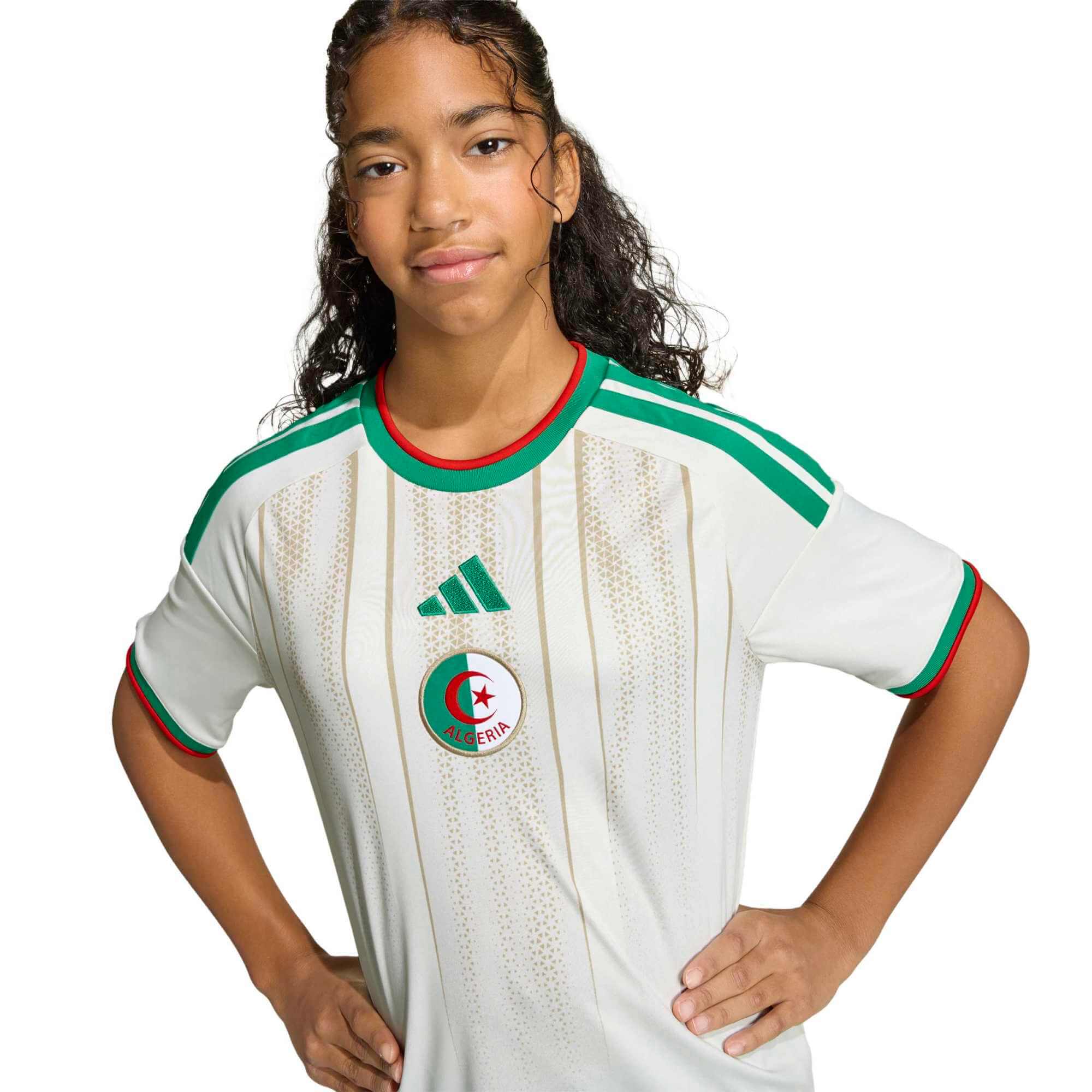 adidas 2026 Algeria Youth Stadium Home Soccer Jersey - Image 6