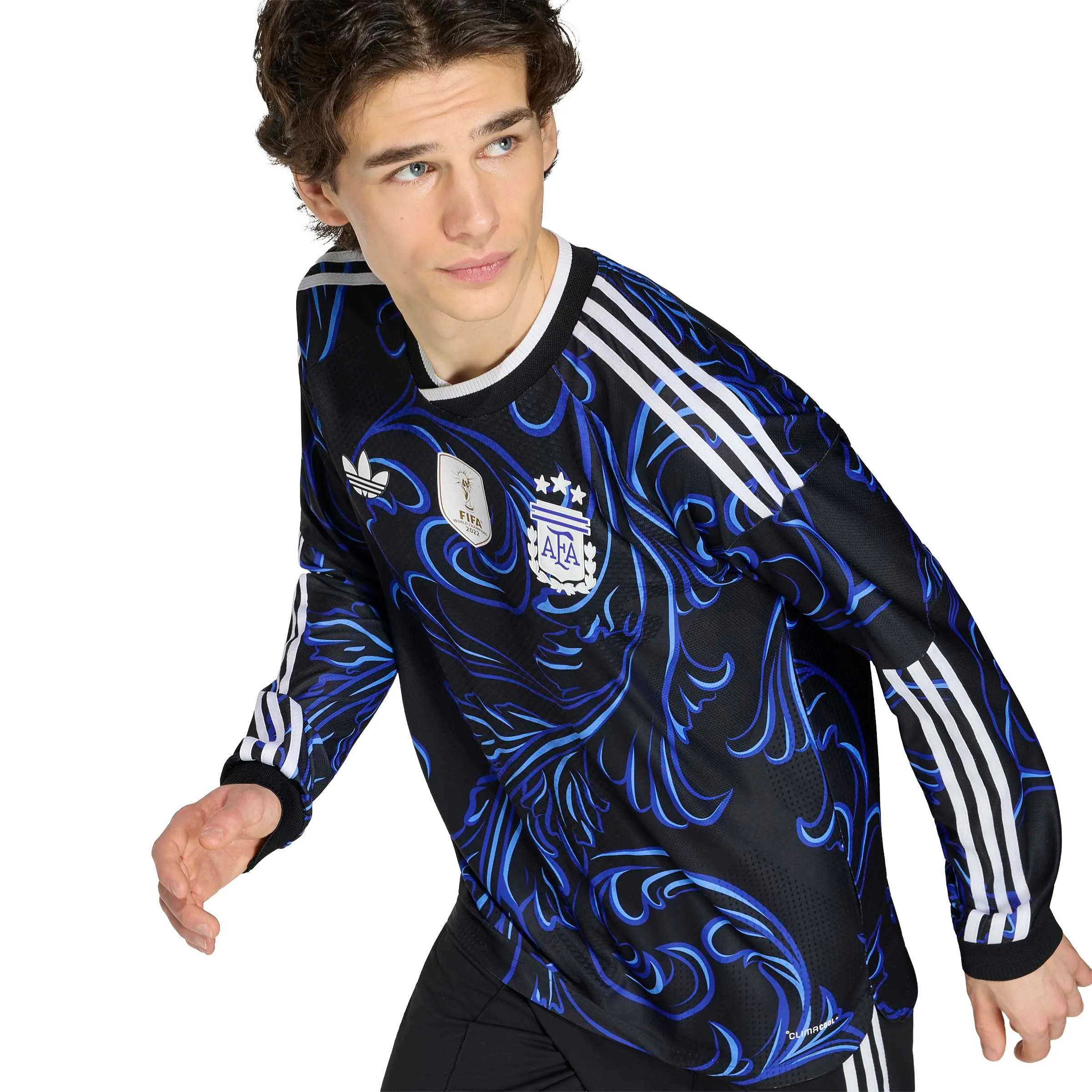 adidas 2026 Argentina Men's Authentic Away Long-Sleeve Soccer Jersey - Image 5