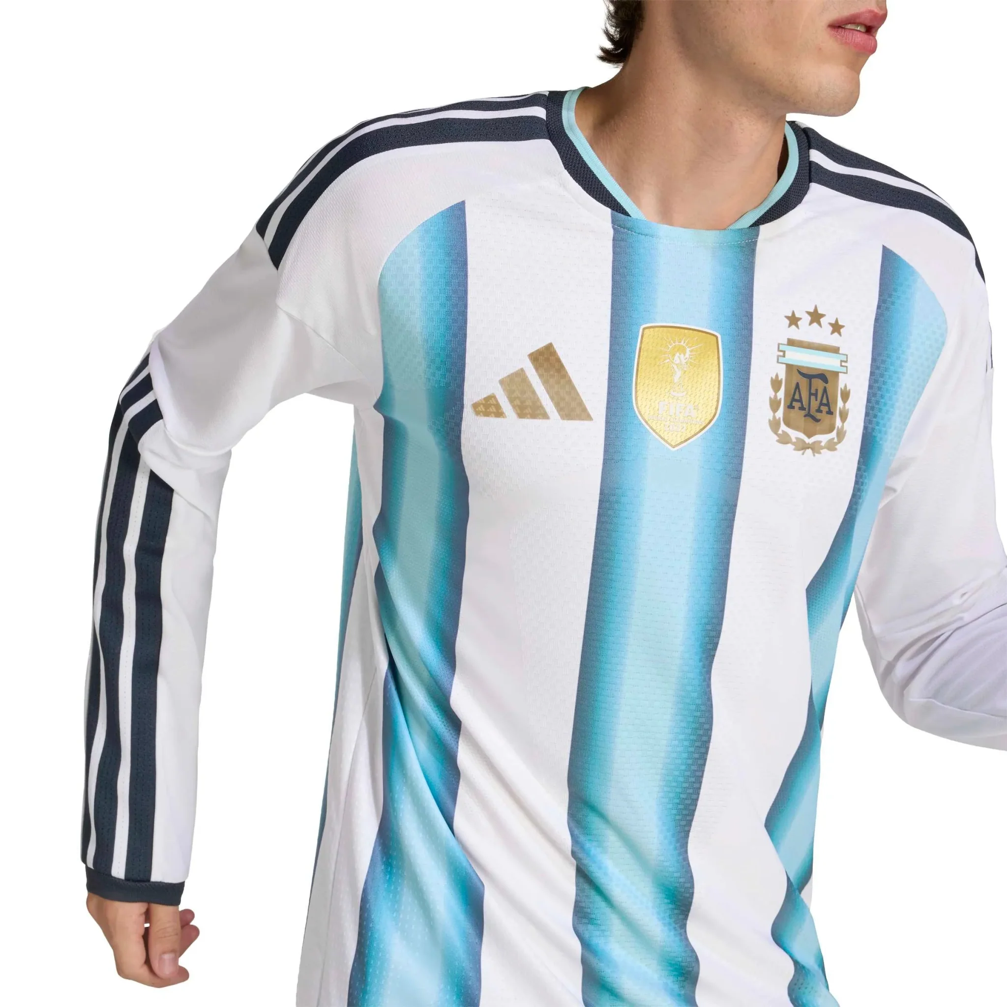 adidas 2026 Argentina Men's Authentic Home Long-Sleeve Soccer Jersey - Image 6