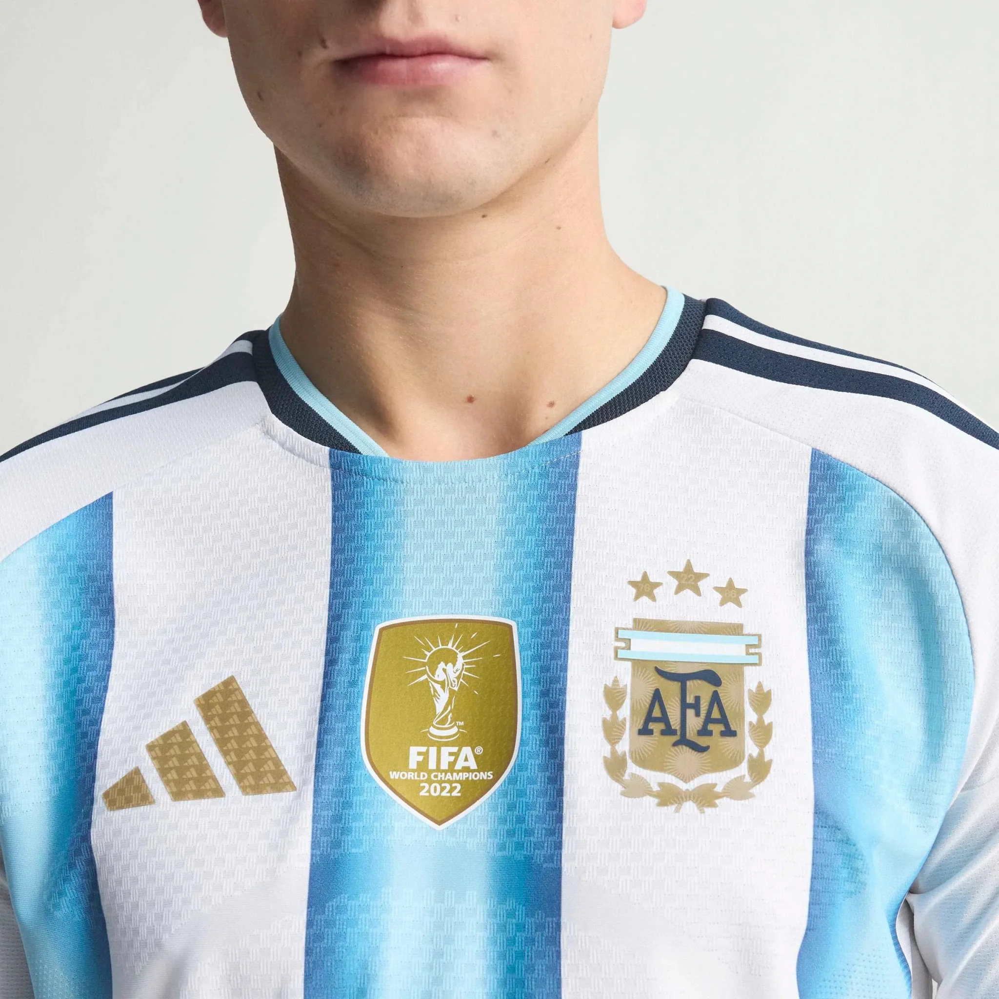 adidas 2026 Argentina Men's Authentic Home Long-Sleeve Soccer Jersey - Image 7