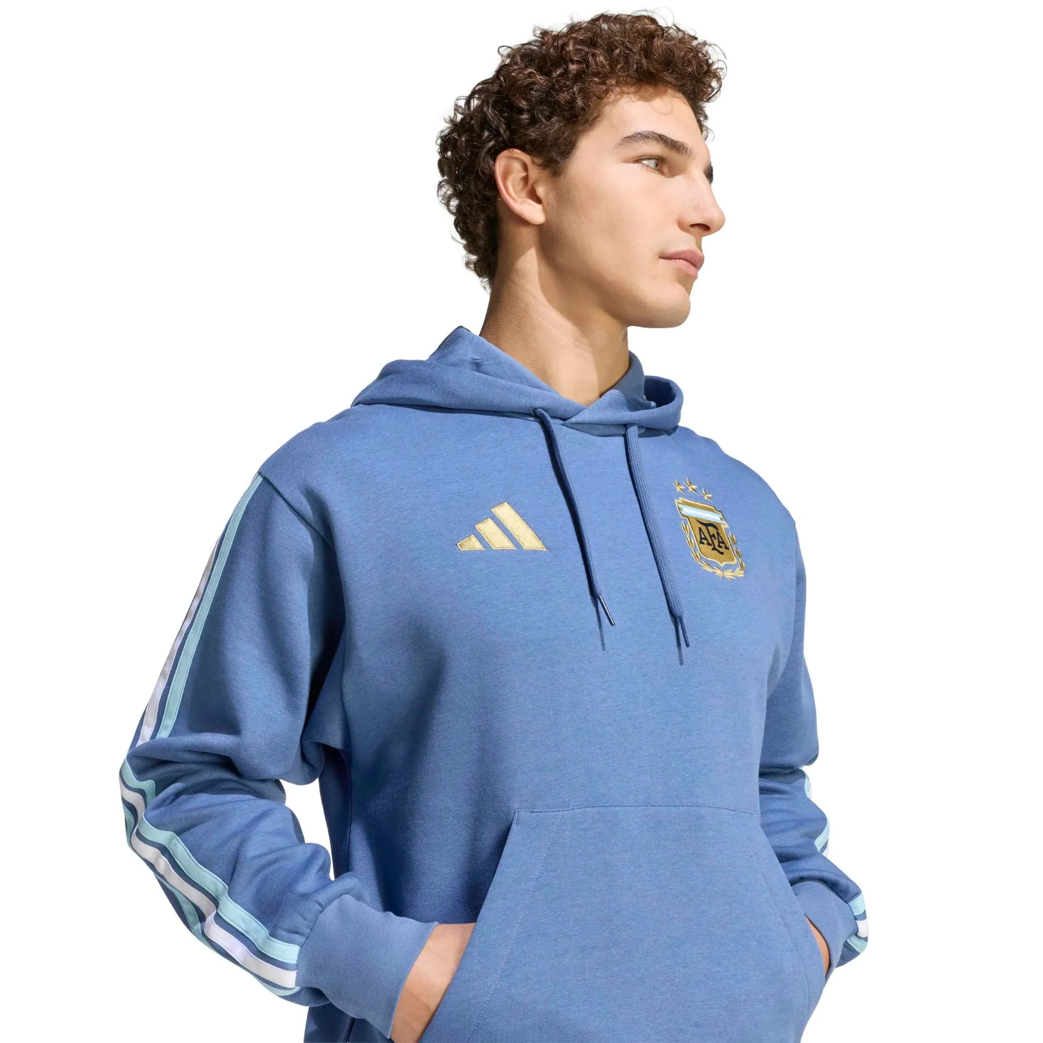 adidas 2026 Argentina Men's DNA Fleece Hoodie - Image 4