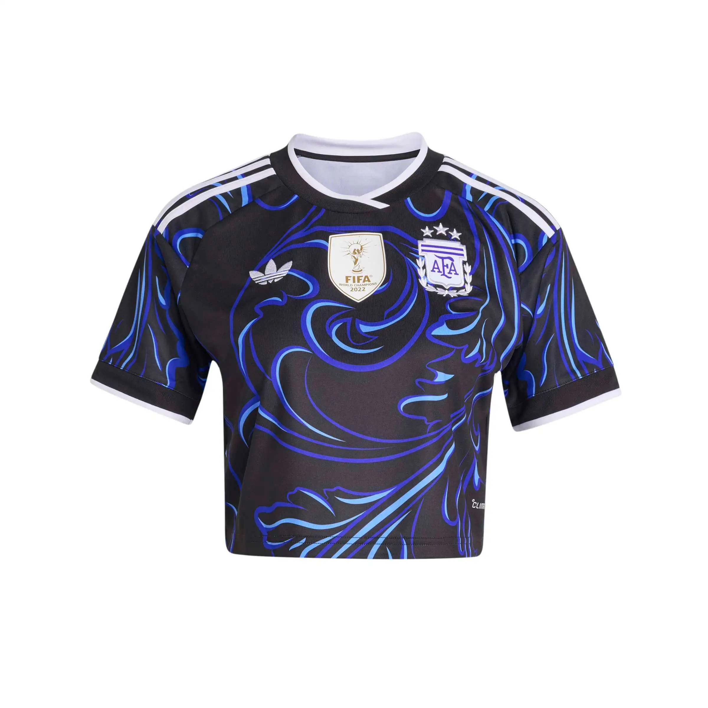 adidas 2026 Argentina Women's Stadium Away Cropped Soccer Jersey