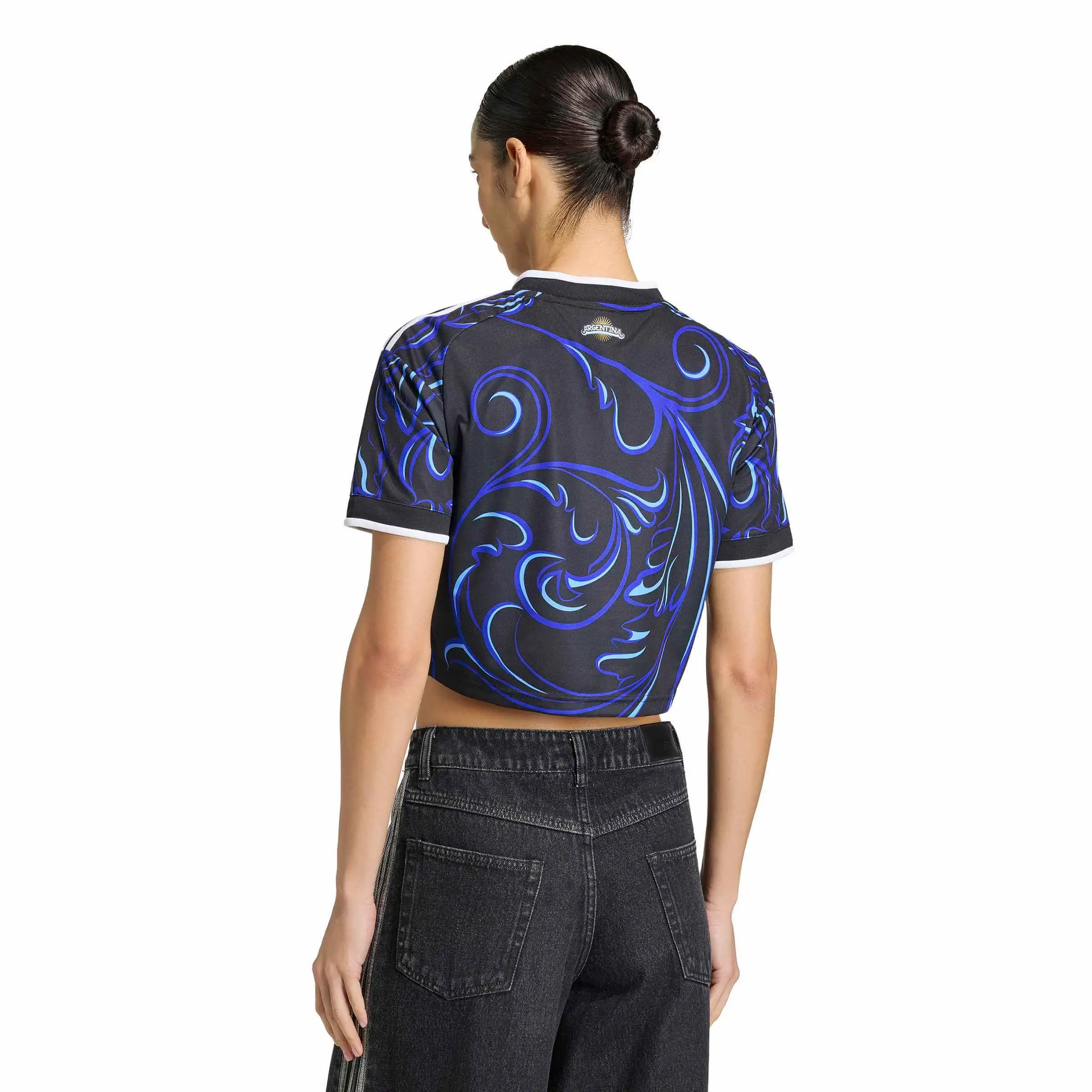 adidas 2026 Argentina Women's Stadium Away Cropped Soccer Jersey - Image 4