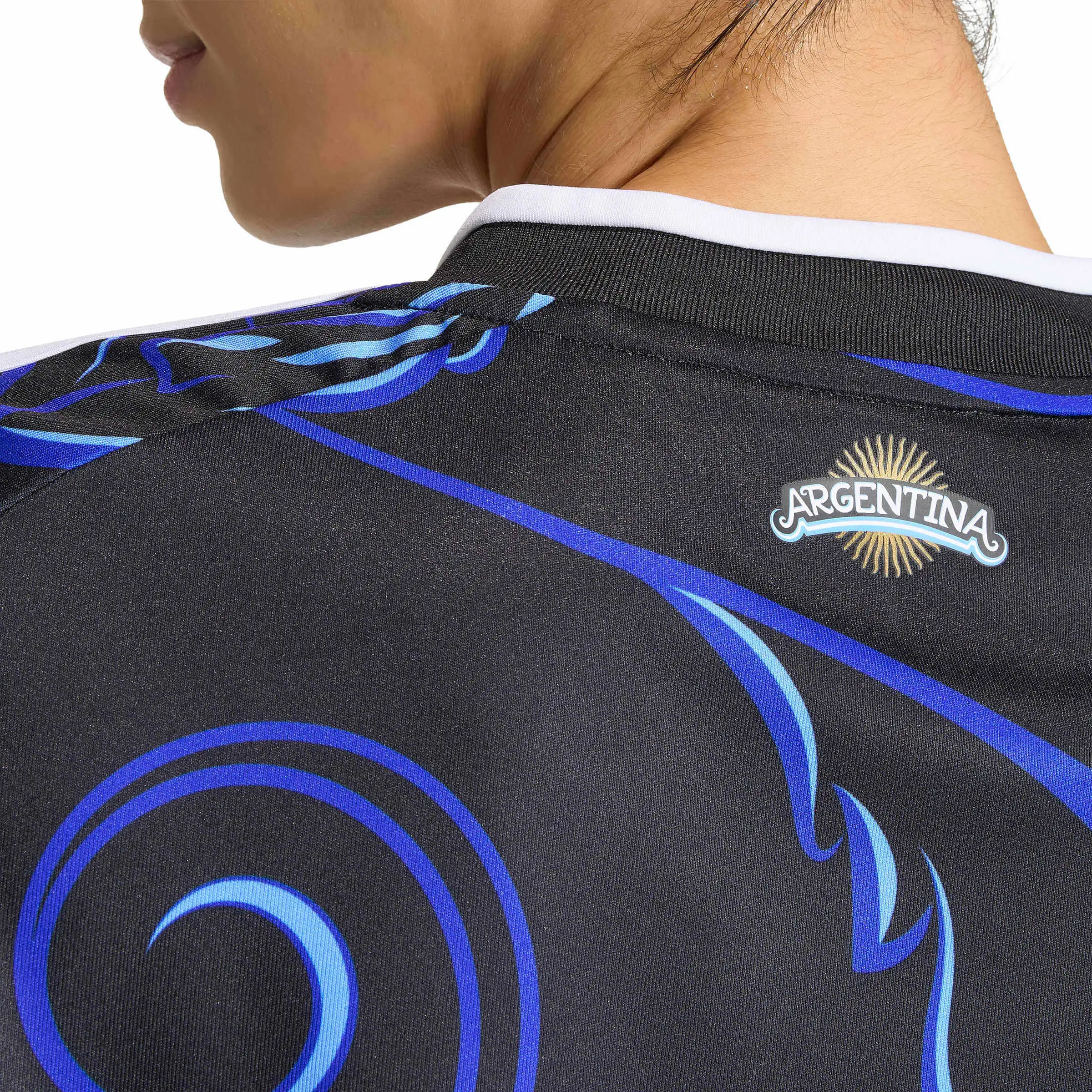 adidas 2026 Argentina Women's Stadium Away Cropped Soccer Jersey - Image 6