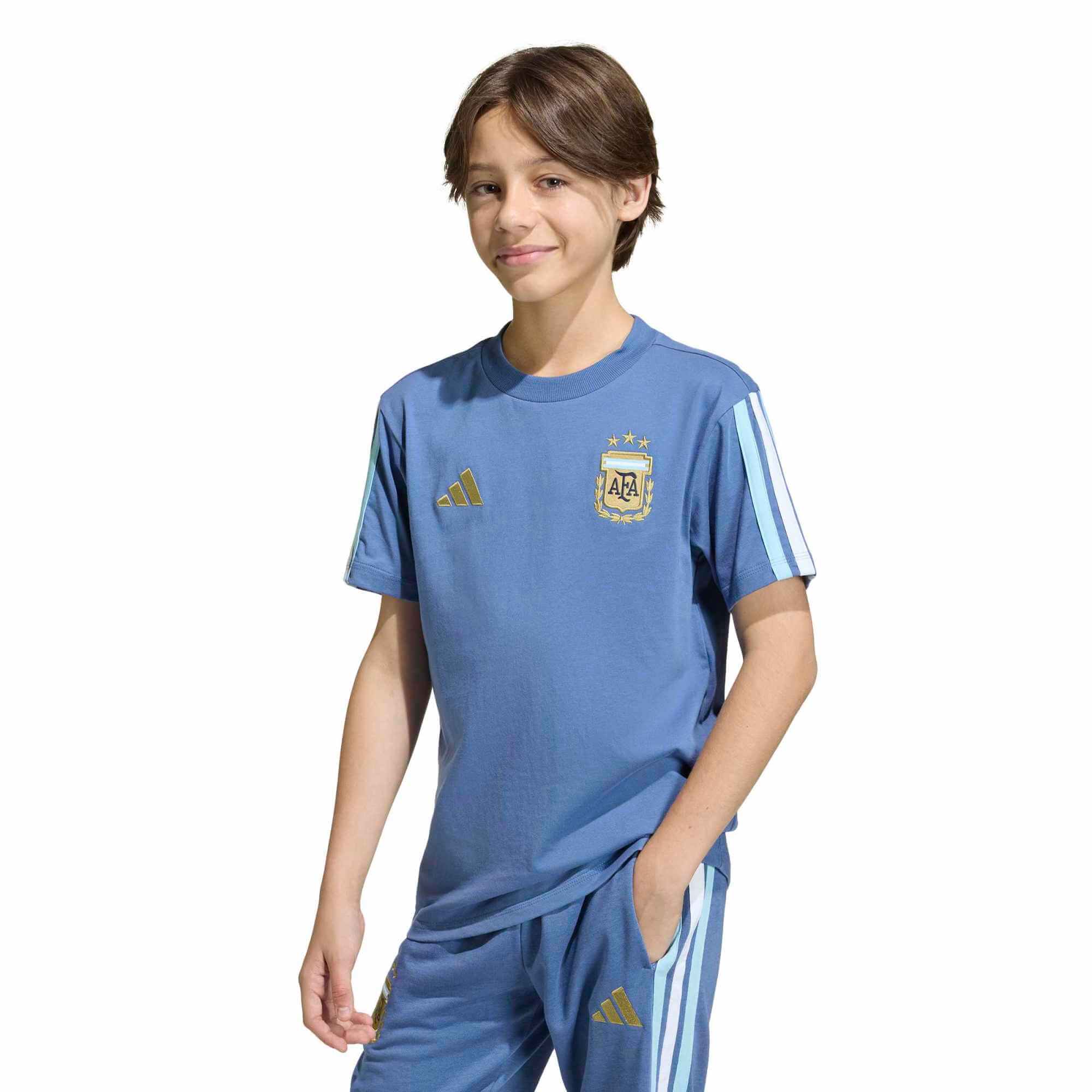 adidas 2026 Argentina Youth DNA Tee - Image 2
