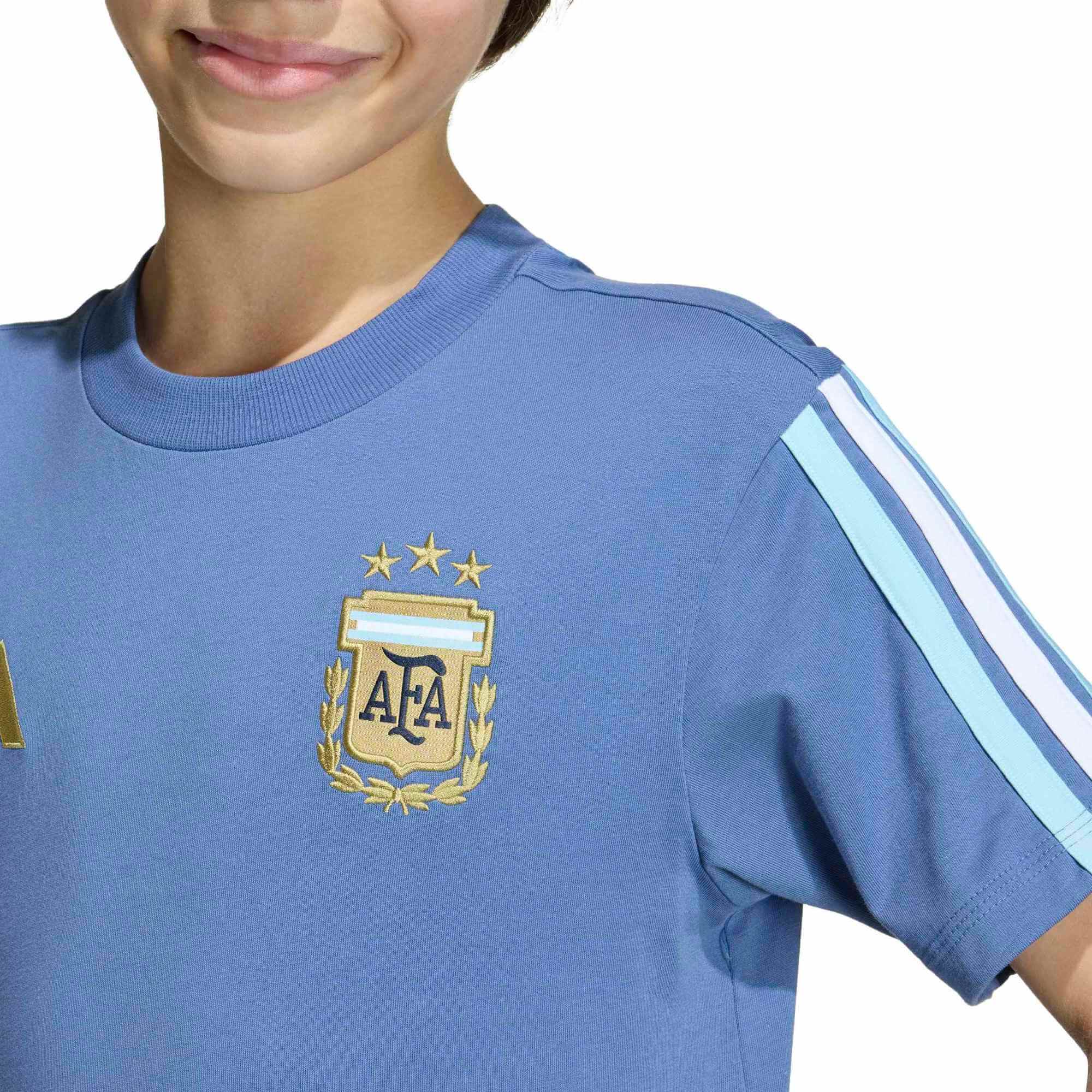 adidas 2026 Argentina Youth DNA Tee - Image 6