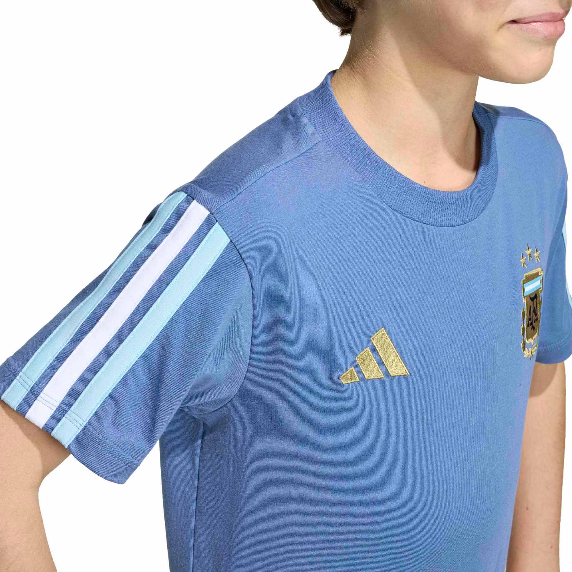 adidas 2026 Argentina Youth DNA Tee - Image 7