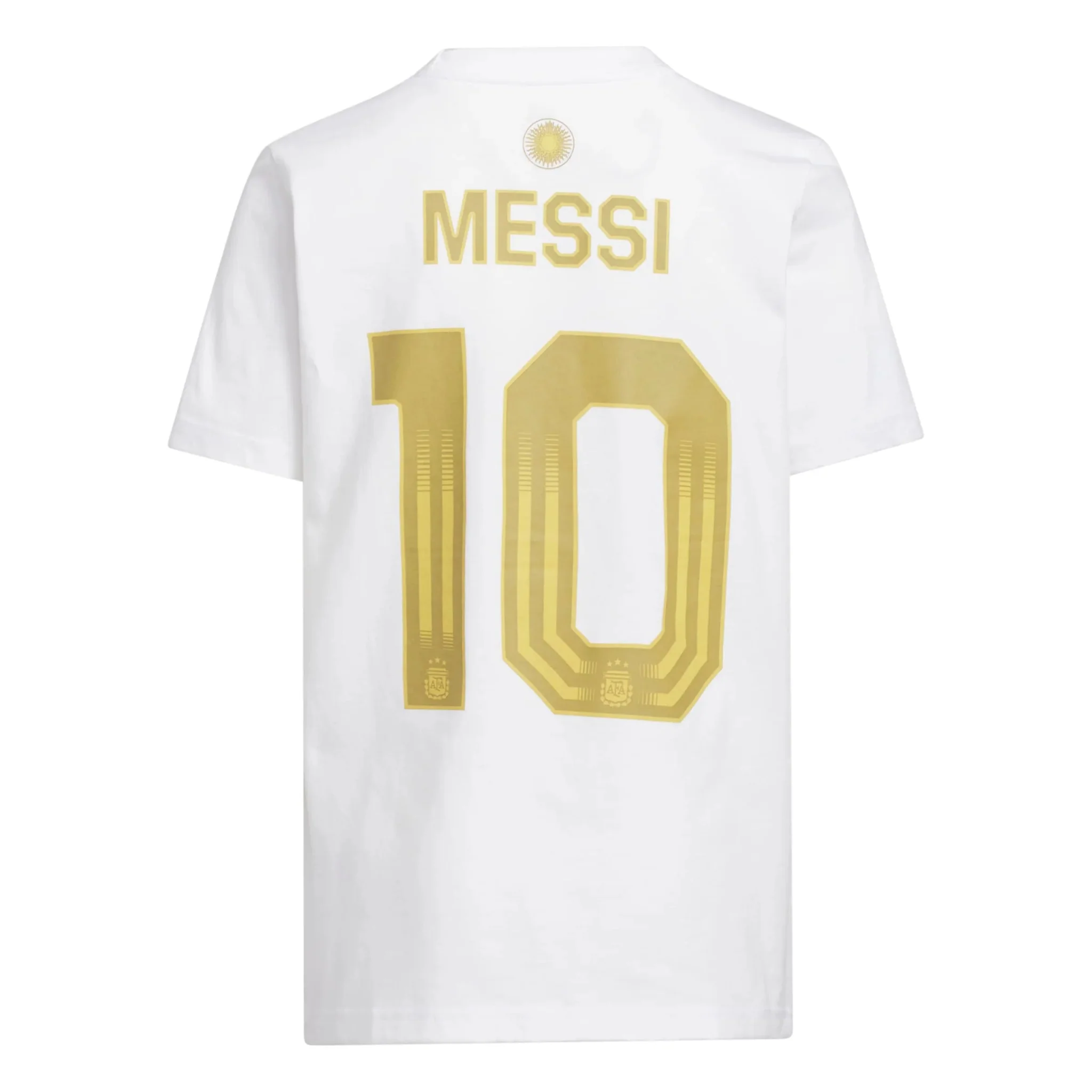 adidas 2026 Argentina Youth Messi Name And Number Tee - Image 2