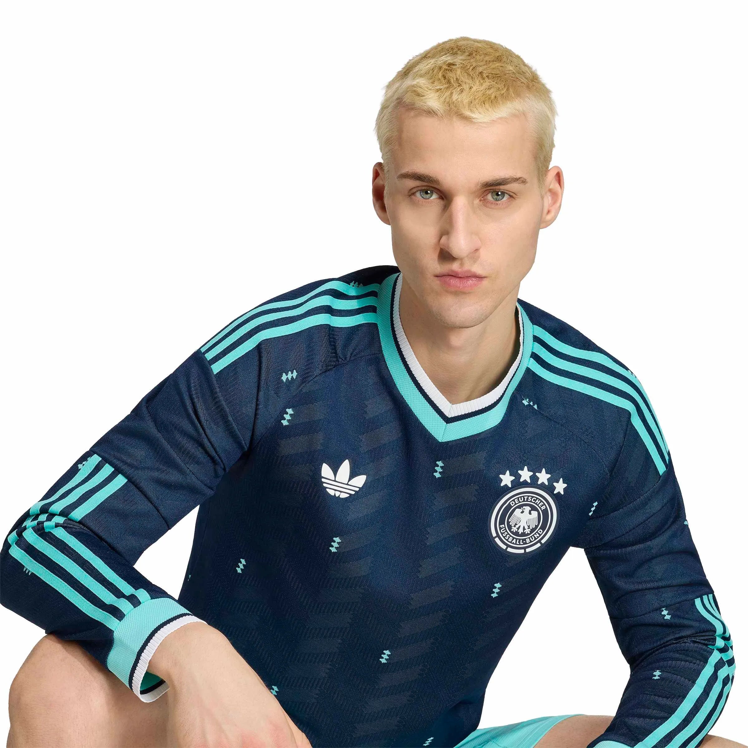 adidas 2026 Germany Men's Authentic Away Long-Sleeve Soccer Jersey - Image 5