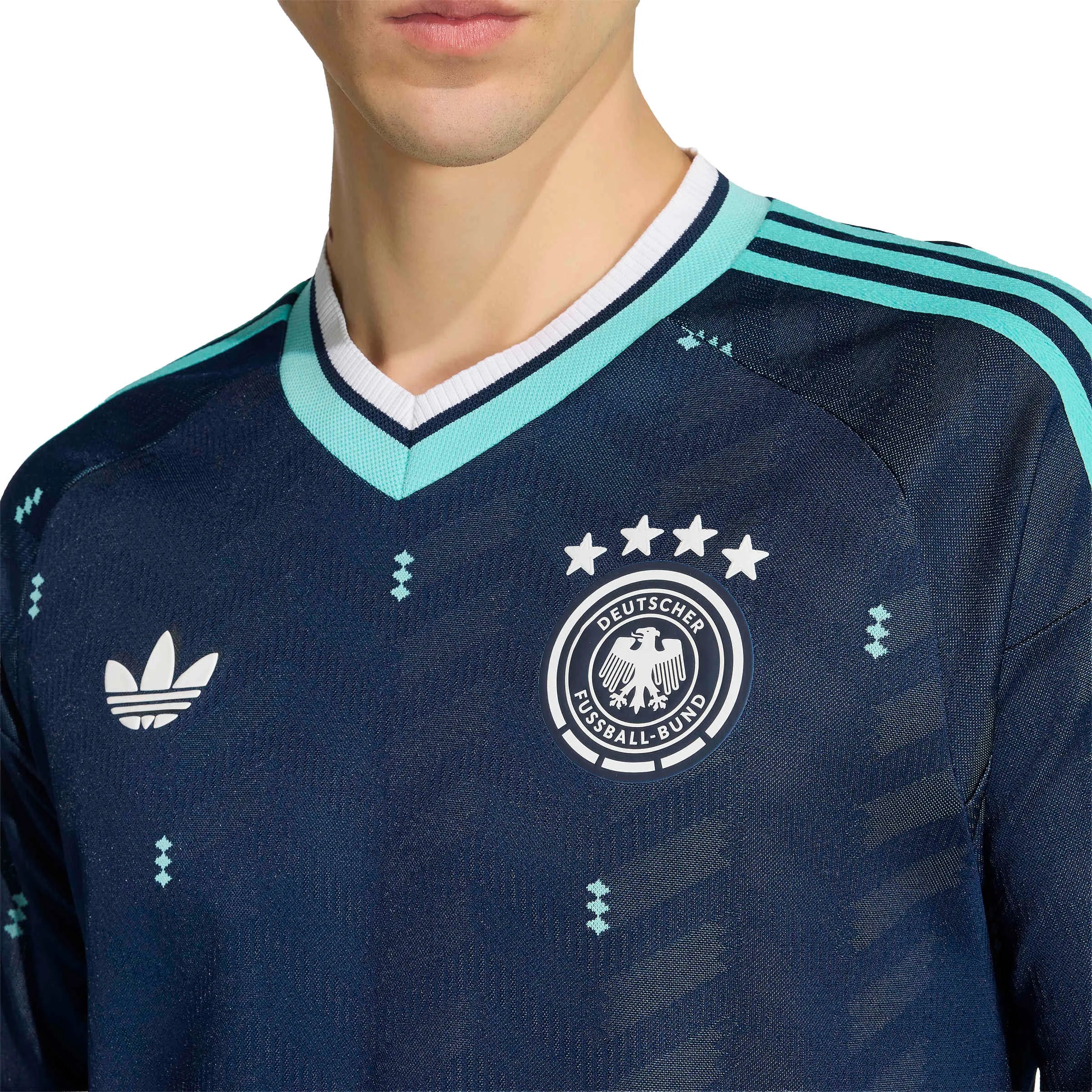 adidas 2026 Germany Men's Authentic Away Long-Sleeve Soccer Jersey - Image 6