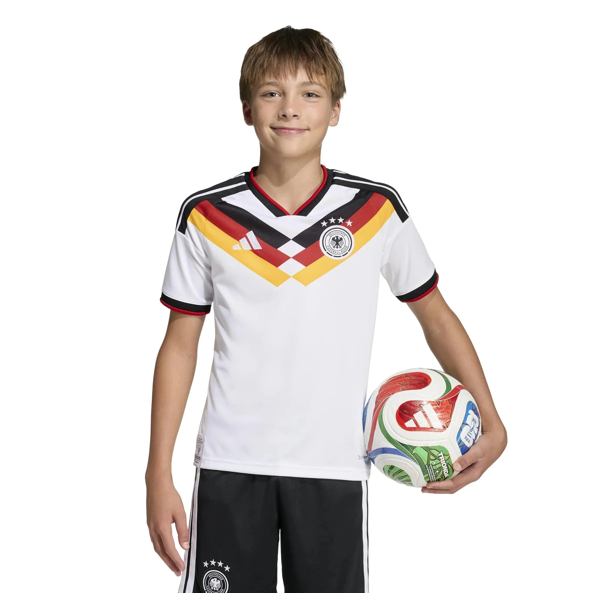 adidas 2026 Germany Youth Stadium Home Soccer Jersey - Image 3