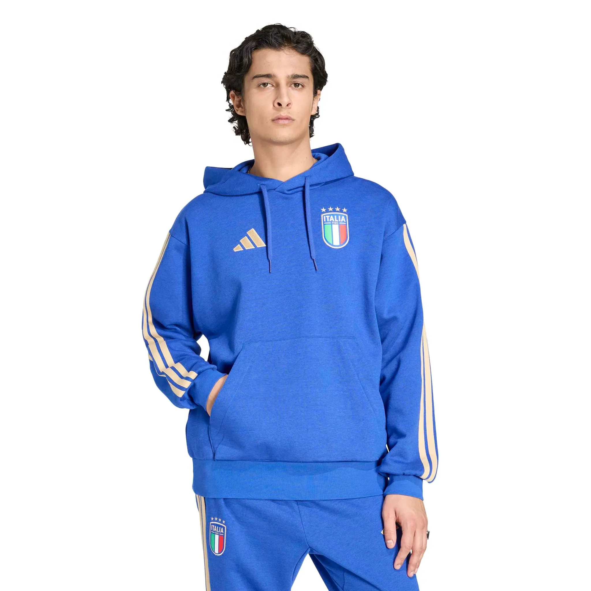 adidas 2026 Italy Men's DNA Fleece Hoodie - Image 2