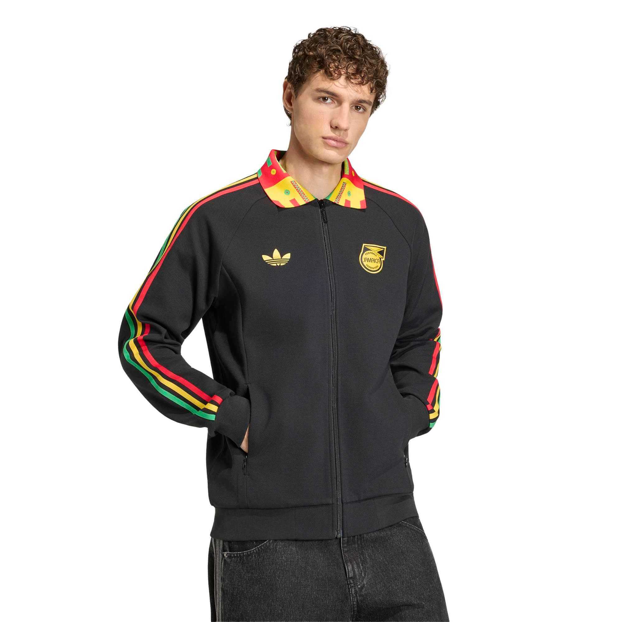 adidas 2026 Jamaica Men's Bob Marley Away Anthem Jacket - Image 2