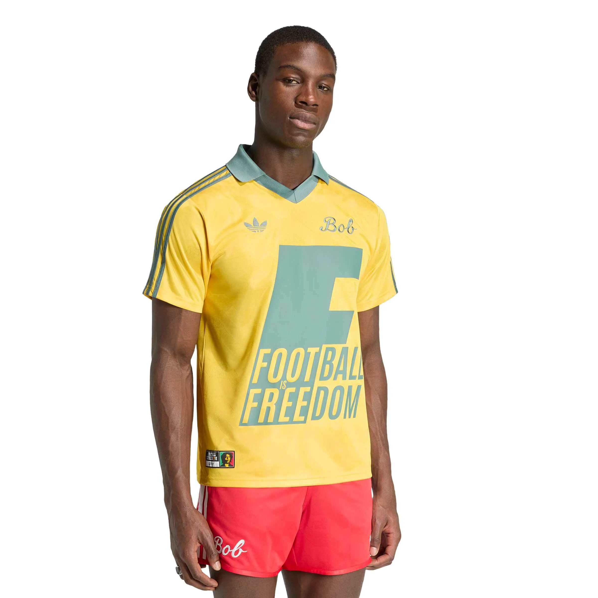 adidas 2026 Jamaica Men's Bob Marley Originals Stadium Soccer Jersey - Image 3