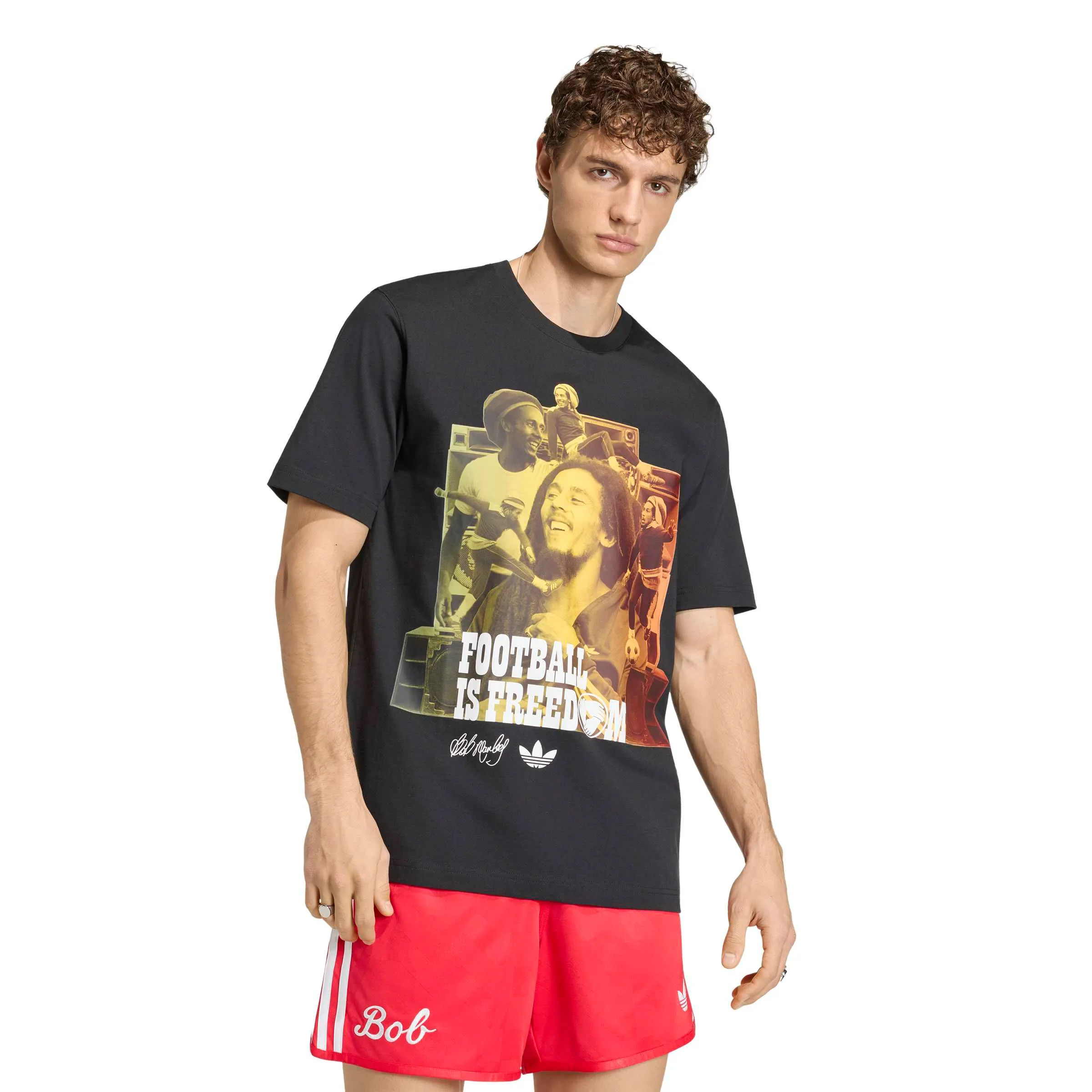 adidas 2026 Jamaica Men's Bob Marley Originals Tee - Image 2