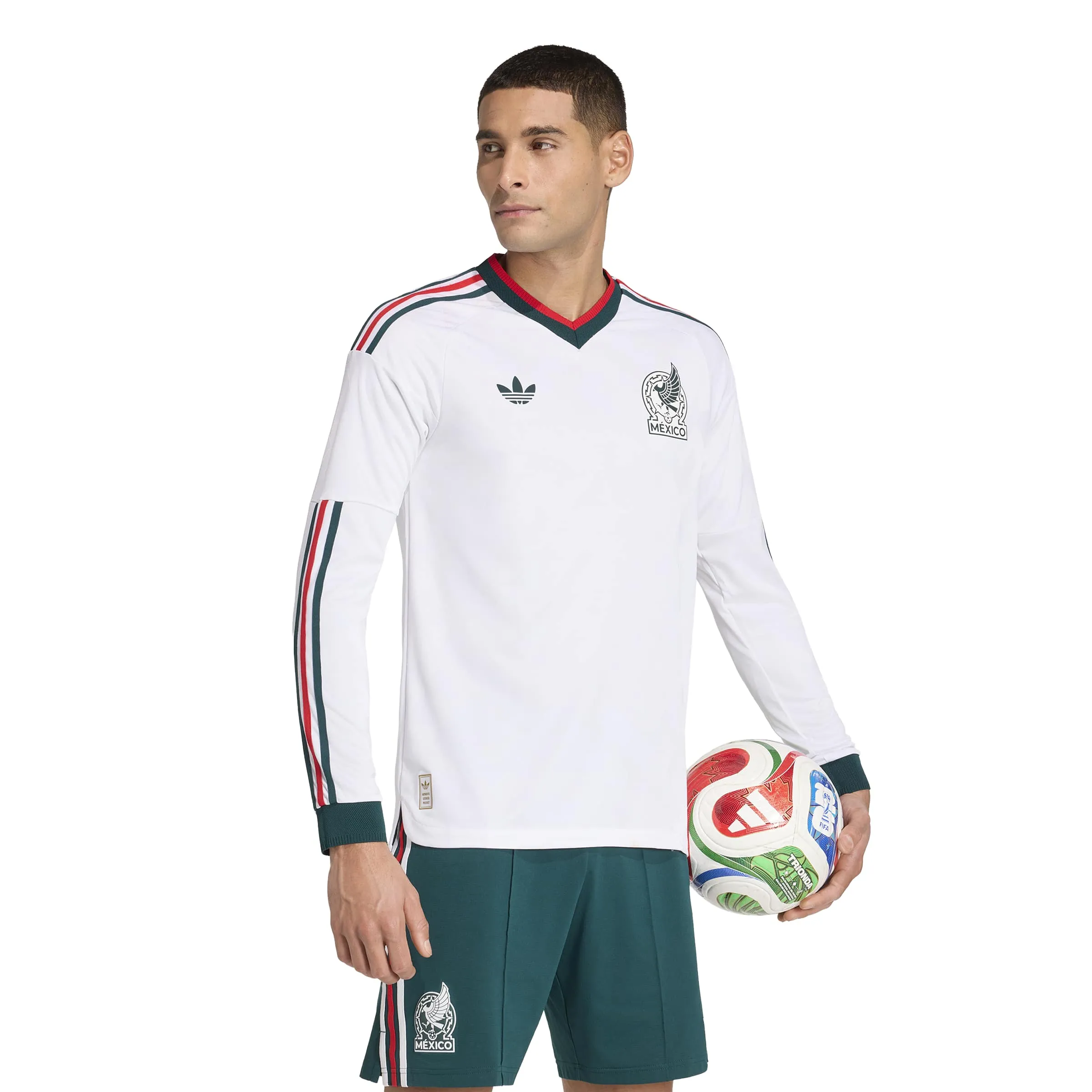 adidas 2026 Mexico Men's Authentic Away Long-Sleeve Soccer Jersey - Image 3