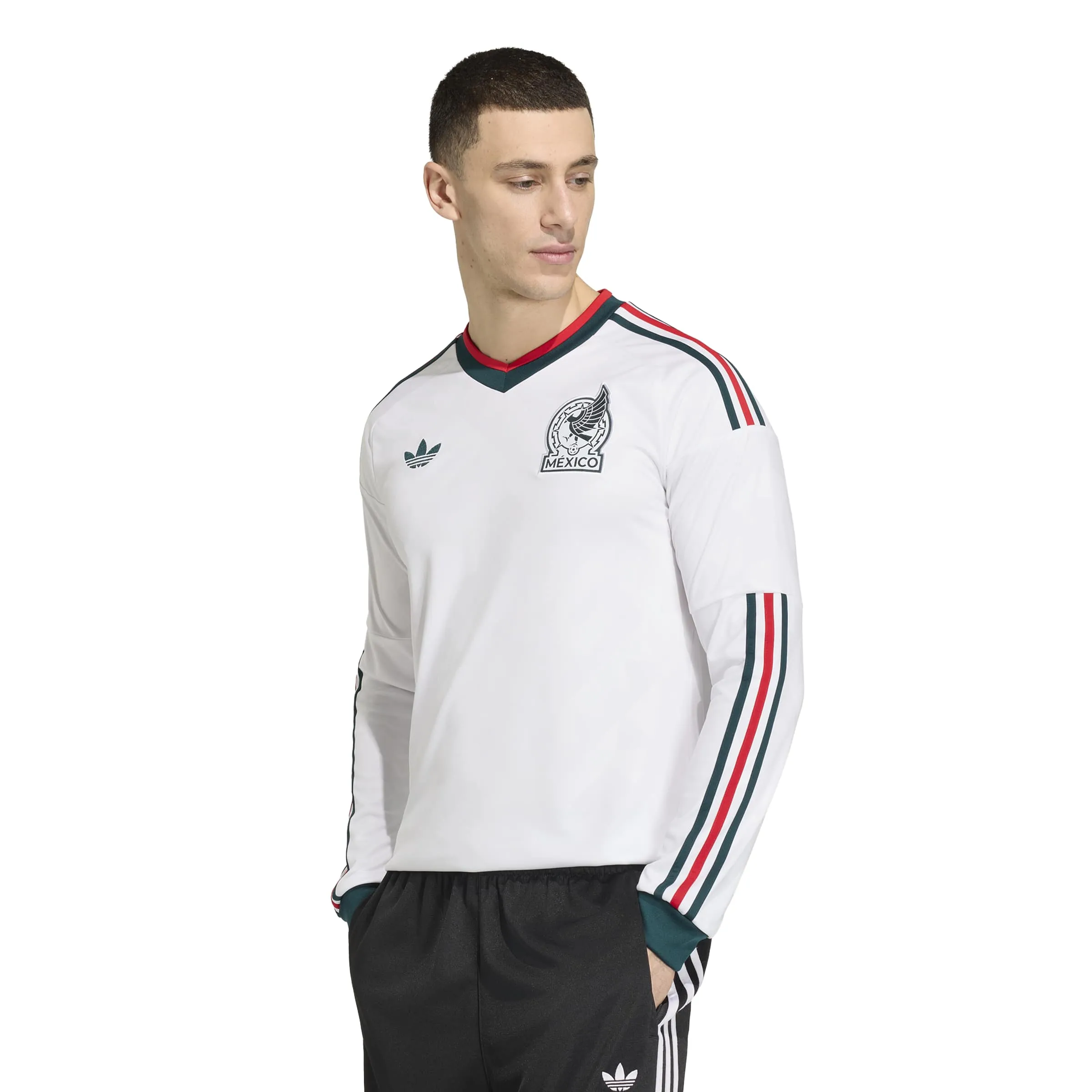 adidas 2026 Mexico Men's Stadium Away Long-Sleeve Soccer Jersey - Image 3