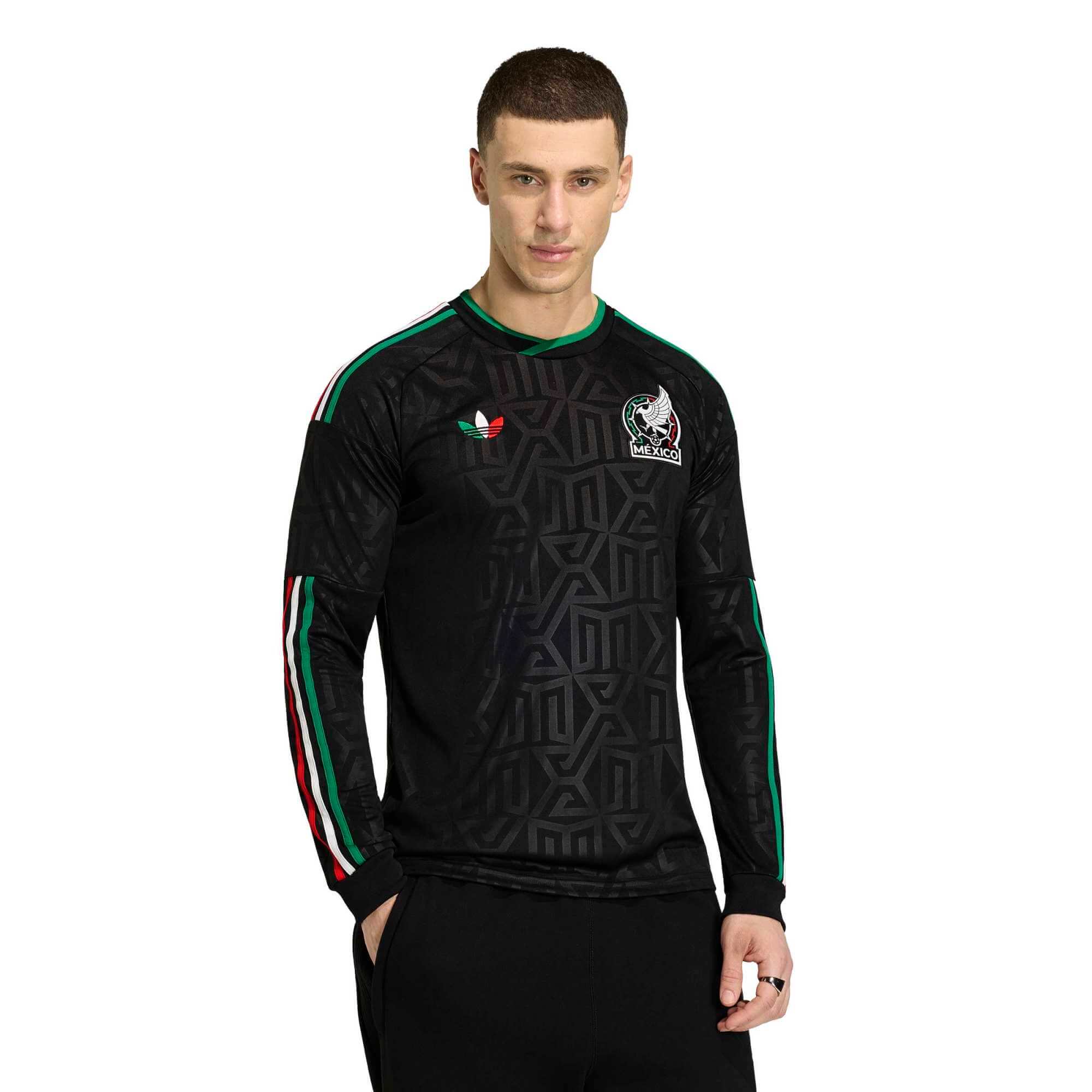 adidas 2026 Mexico Men's Stadium Third Long-Sleeve Soccer Jersey - Image 3