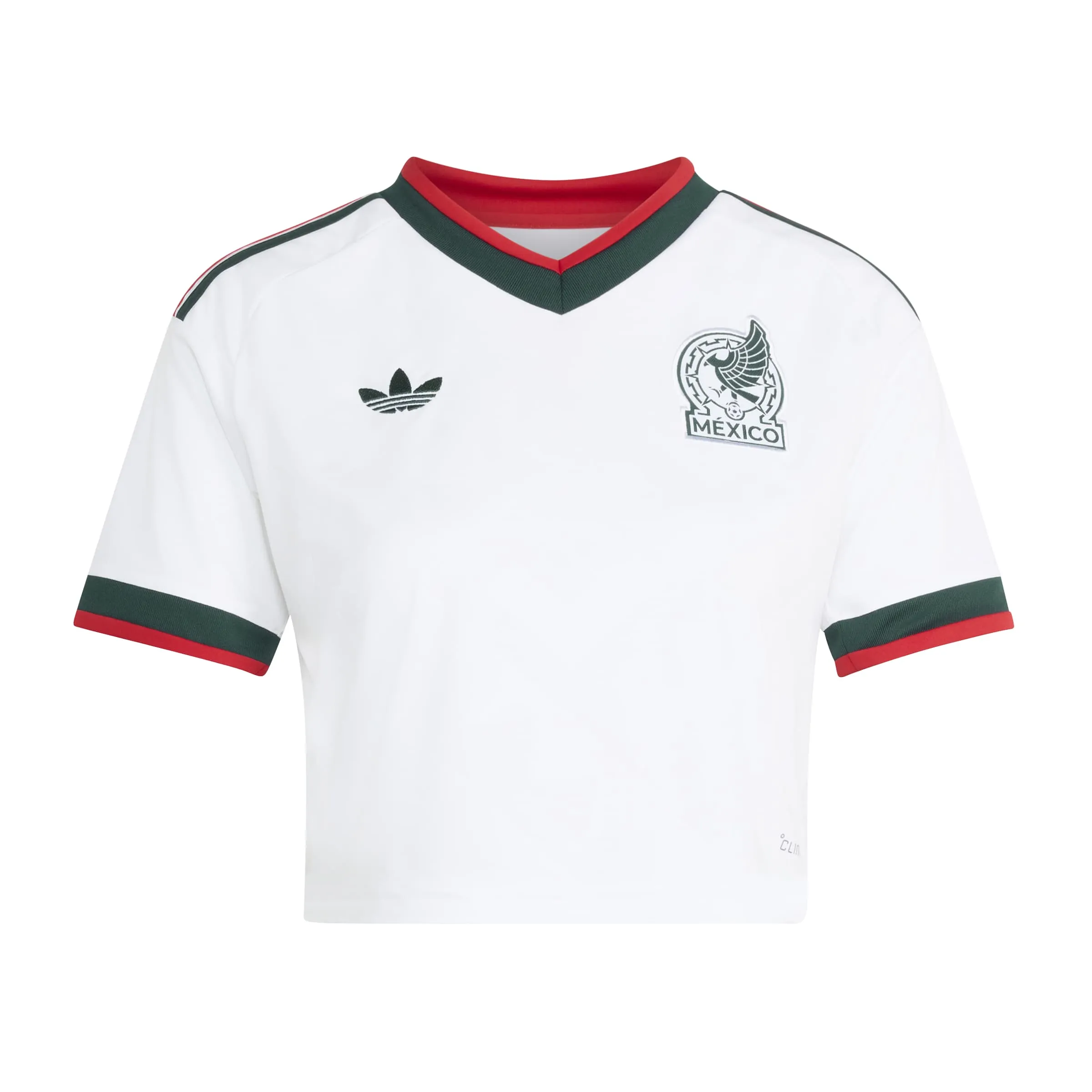 adidas 2026 Mexico Women's Stadium Away Cropped Soccer Jersey