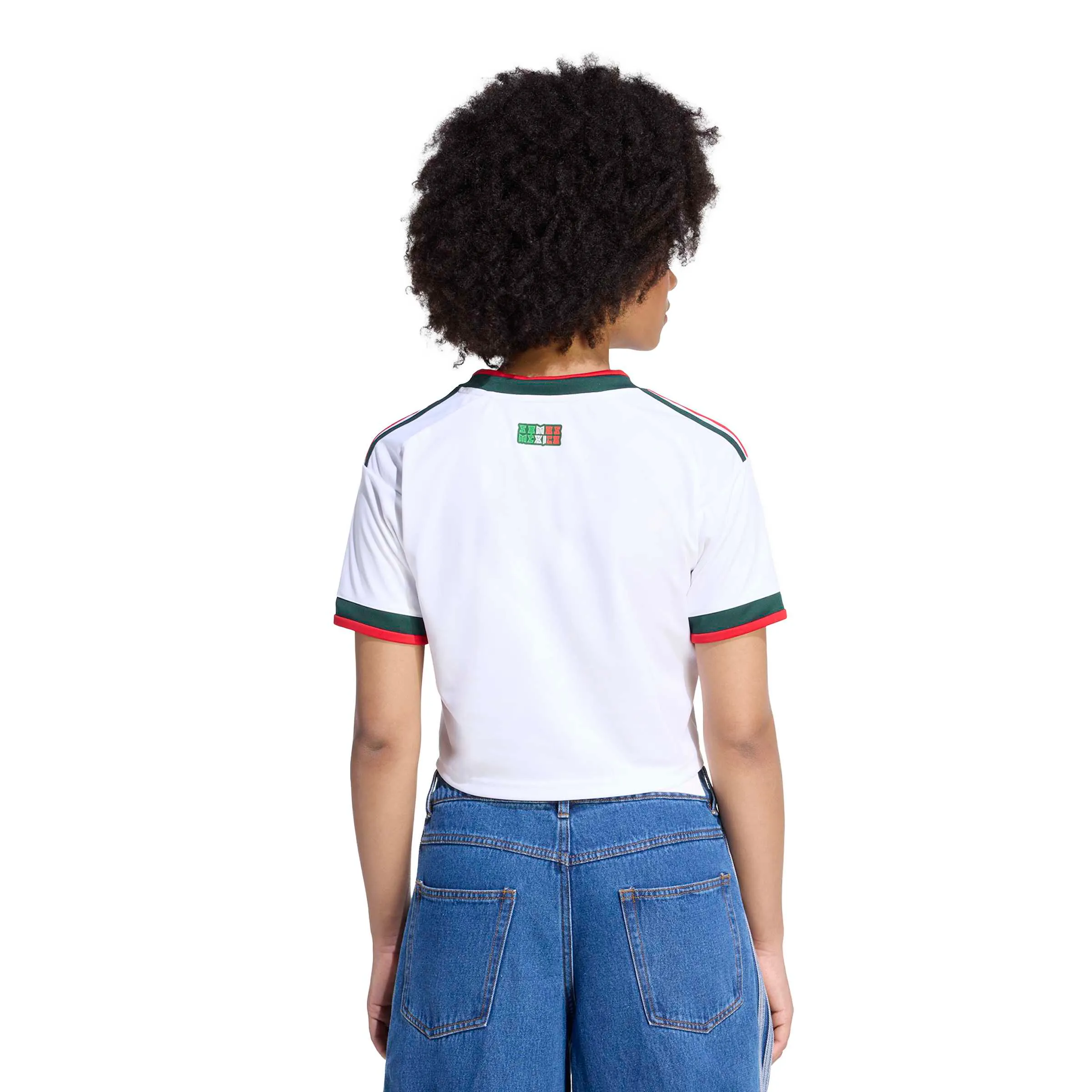 adidas 2026 Mexico Women's Stadium Away Cropped Soccer Jersey - Image 4