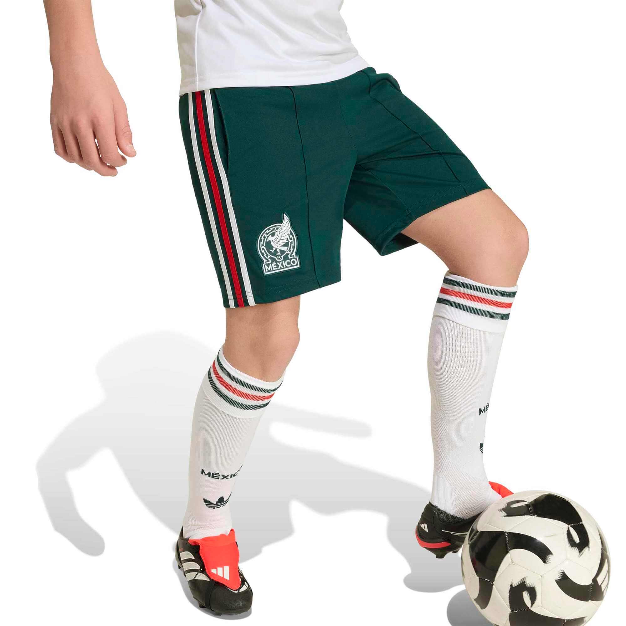 adidas 2026 Mexico Youth Stadium Away Shorts - Image 4
