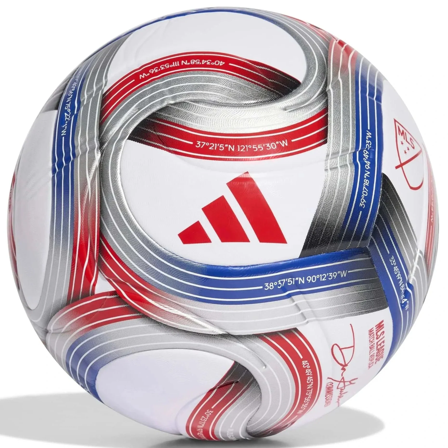 adidas 2026 MLS NFHS League Soccer Ball Size 5 (12 Ball & Bag Bundle)