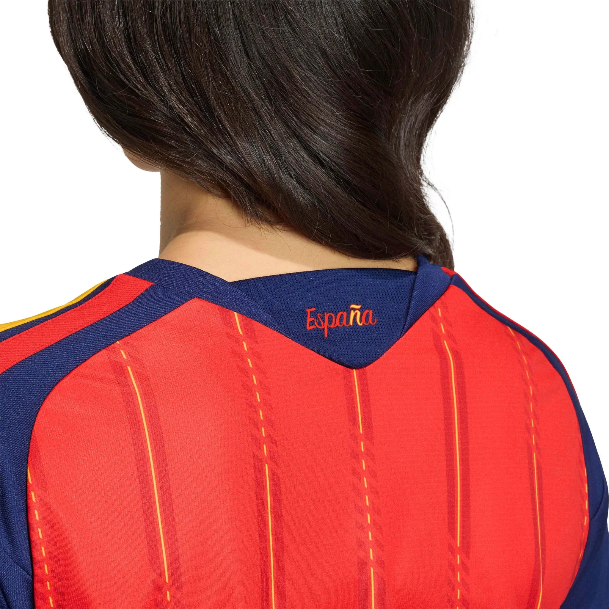 adidas 2026 Spain Women's Stadium Home Cropped Soccer Jersey - Image 6