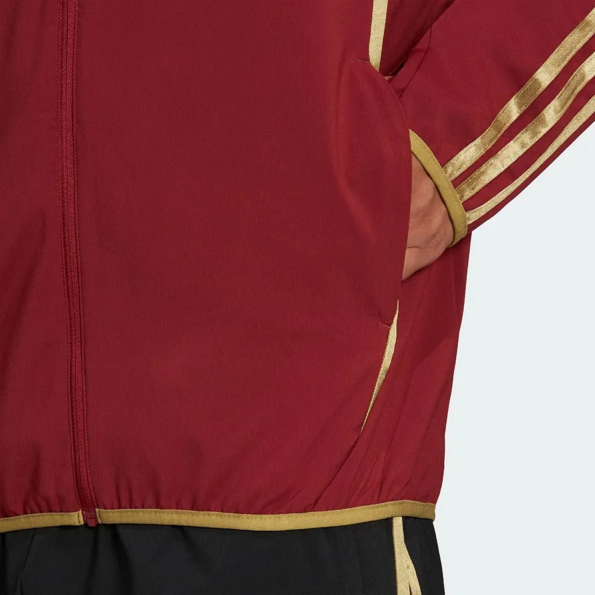 adidas 21-22 Arsenal FC Teamgeist Woven Jacket - Noble Maroon - Image 5