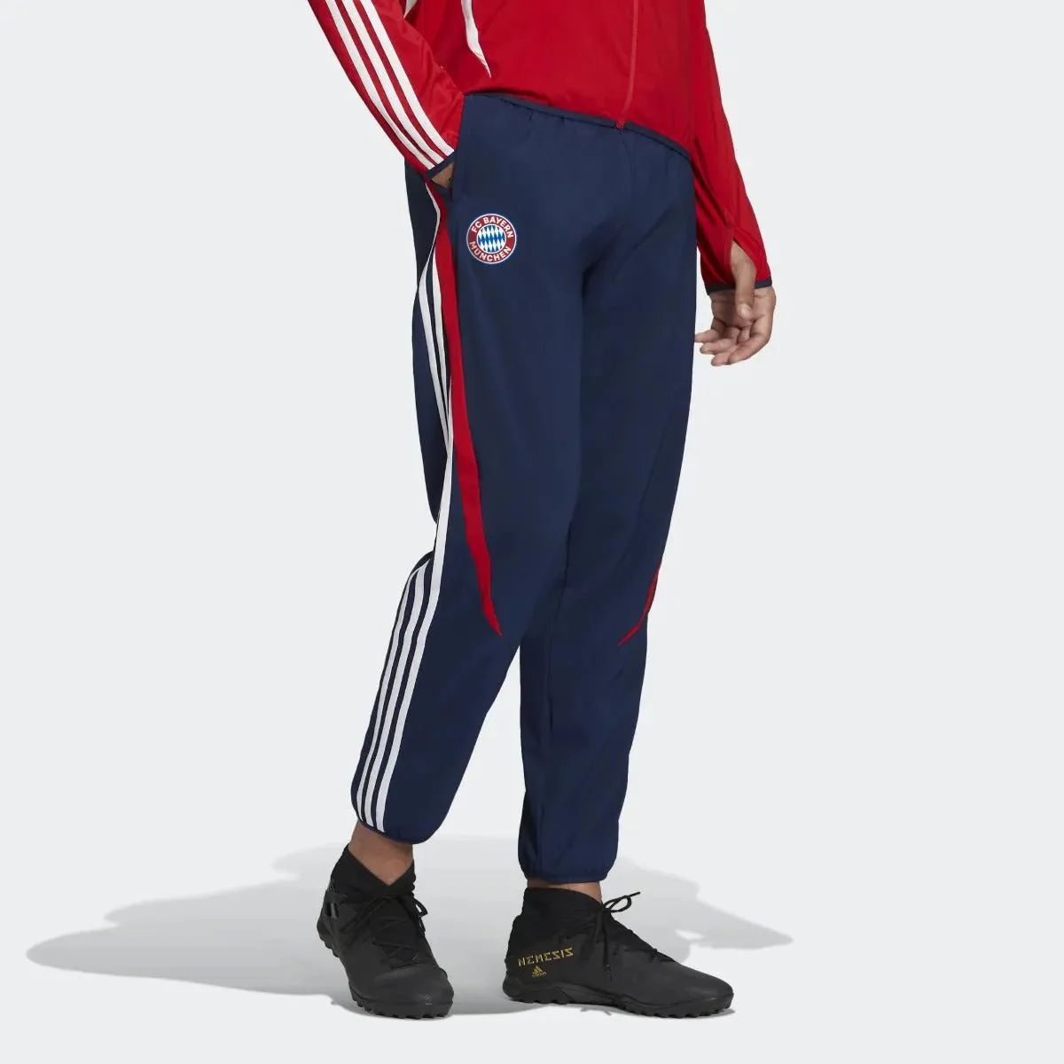 adidas 21-22 Bayern Munich Teamgeist Woven Pants - Indigo - Image 2