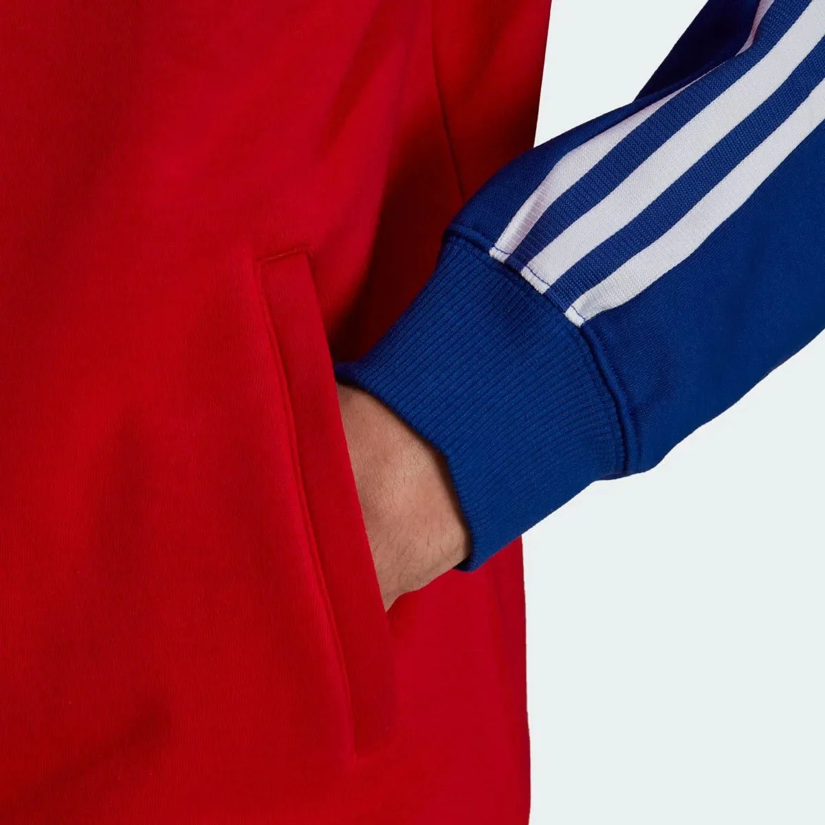adidas 21-22 FC Bayern Tiro 21 Anthem Jacket - True Red-Mystery Ink - Image 5