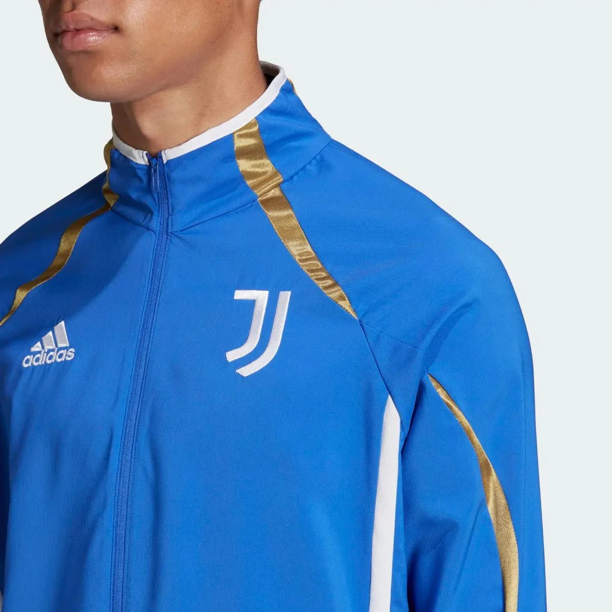 adidas 21-22 Juventus Teamgeist Woven Jacket - Hi Res Blue - Image 4