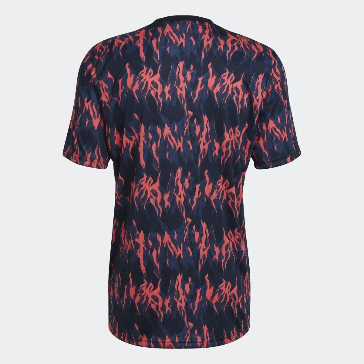 adidas 21-22 Manchester United Pre-Match Jersey - Black-Shock Red - Image 2