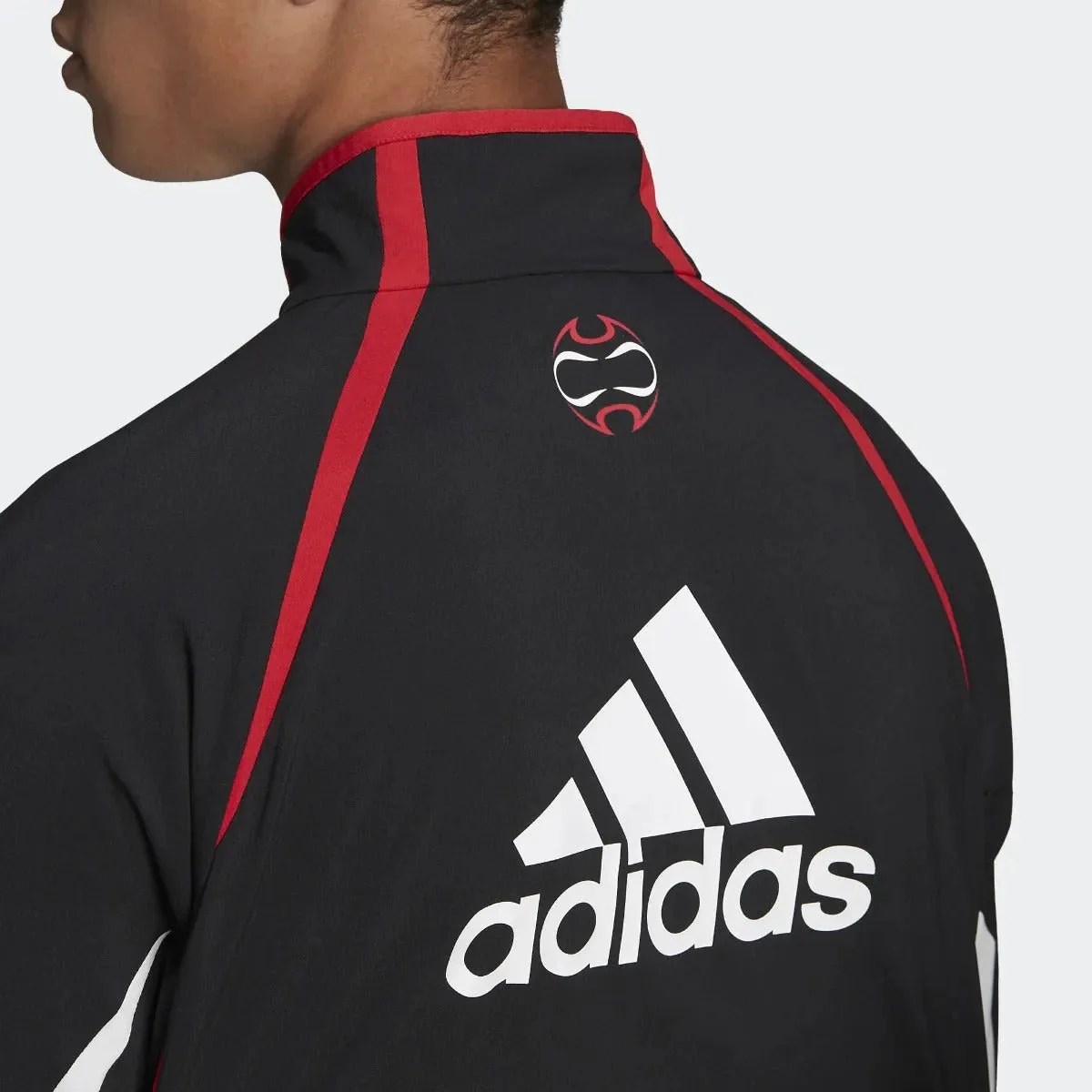 adidas 21-22 Manchester United Teamgeist Woven Jacket - Black - Image 5