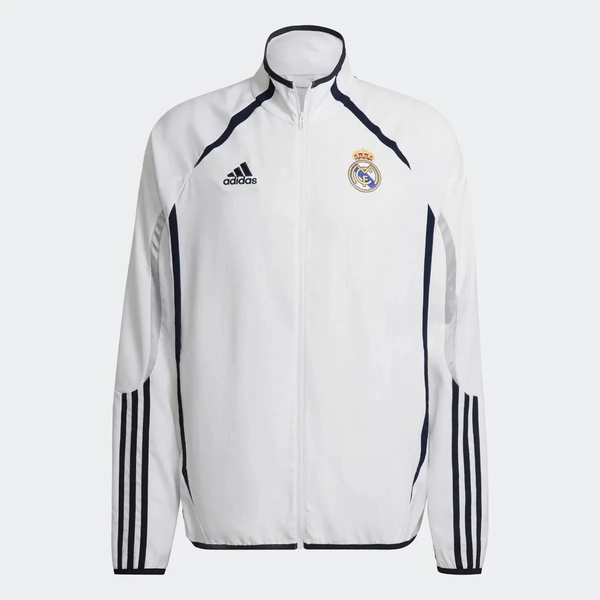 adidas 21-22 Real Madrid Teamgeist Woven Jacket - White