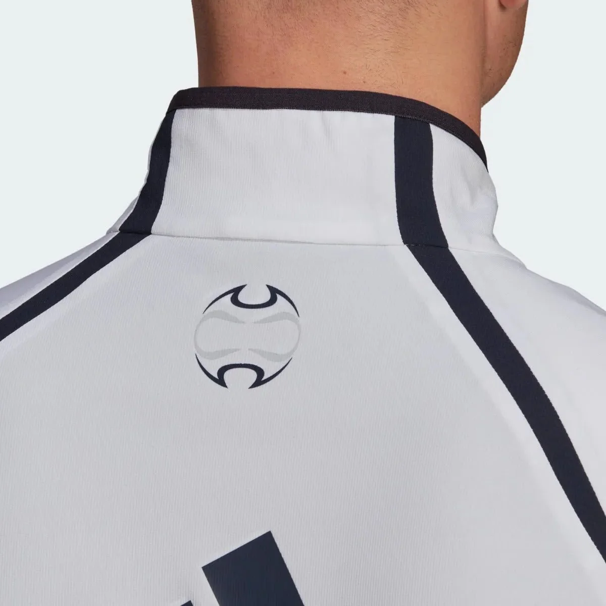 adidas 21-22 Real Madrid Teamgeist Woven Jacket - White - Image 5