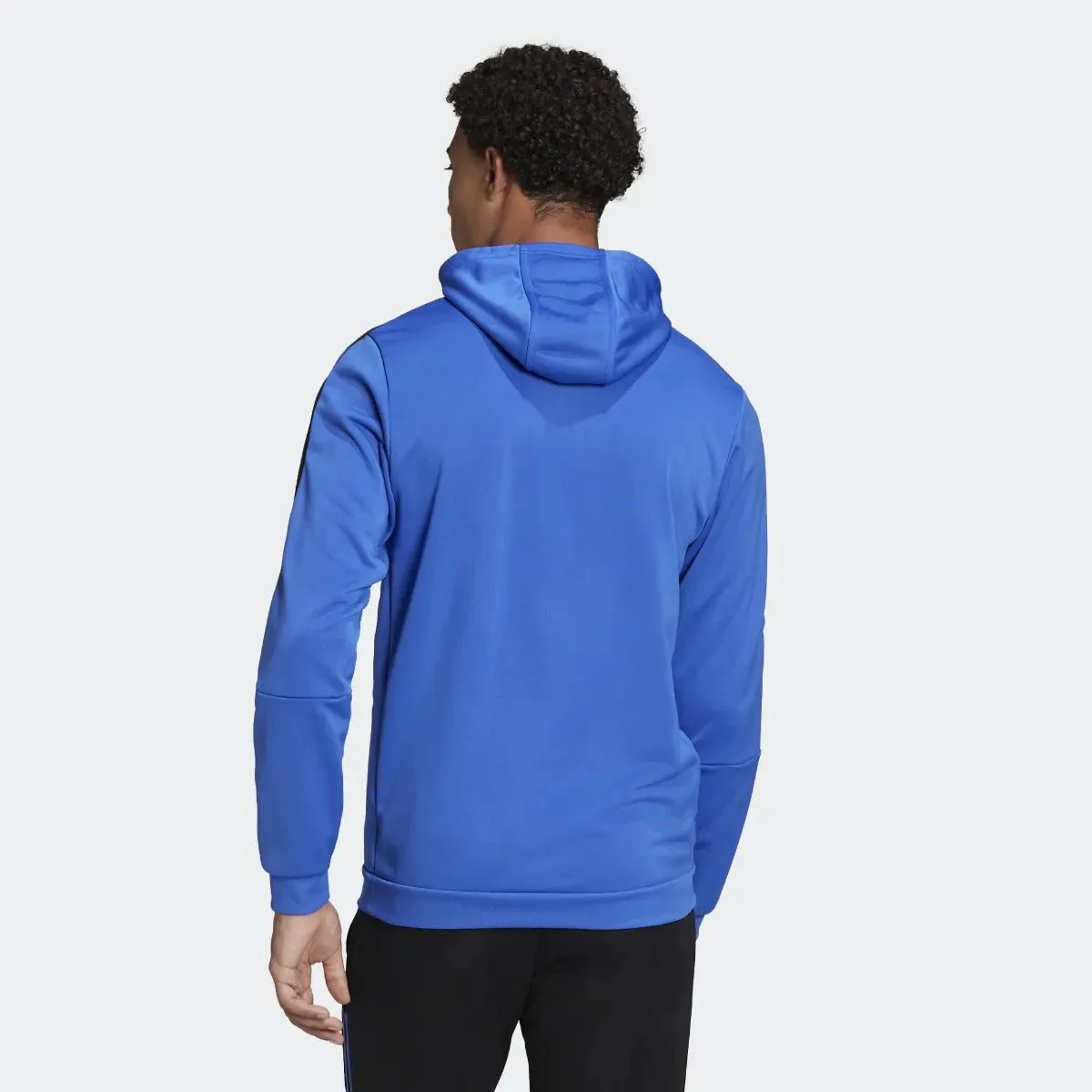 adidas 21-22 Real Madrid Track Hoodie - Hi Res Blue - Image 3
