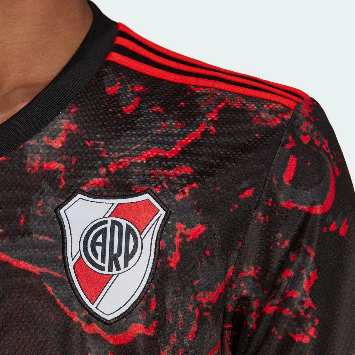 Adidas 21-22 River Plate Away Jersey - Black-Red - Image 5
