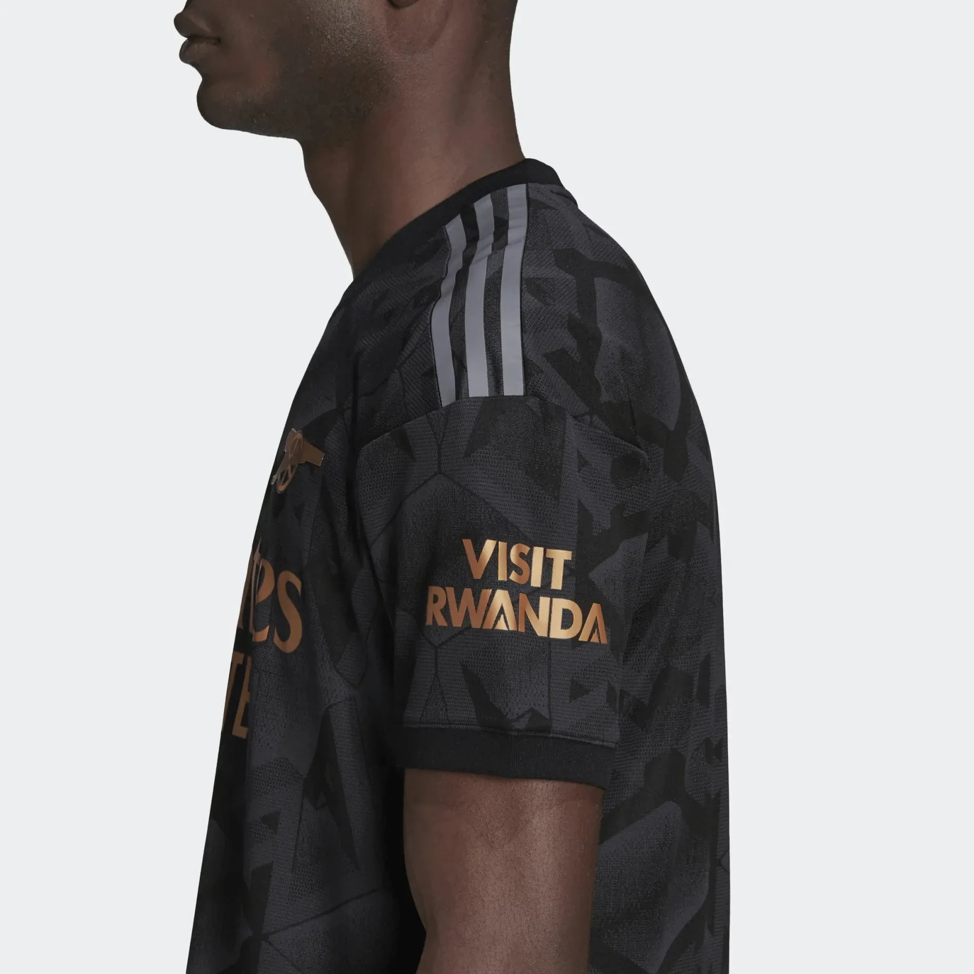 adidas 22-23 Arsenal Authentic Away Jersey - Black - Image 7