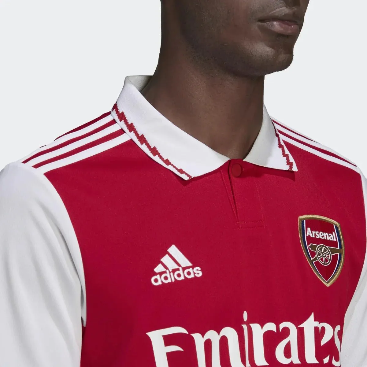 adidas 22-23 Arsenal FC Home Jersey - Scarlet-White - Image 7