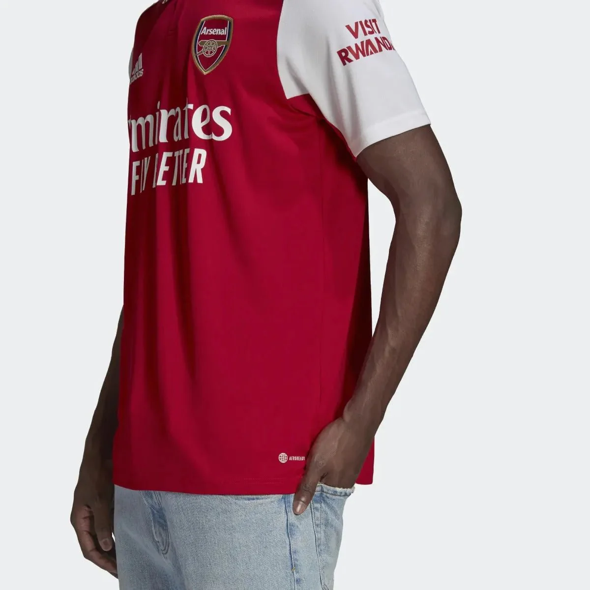 adidas 22-23 Arsenal FC Home Jersey - Scarlet-White - Image 9