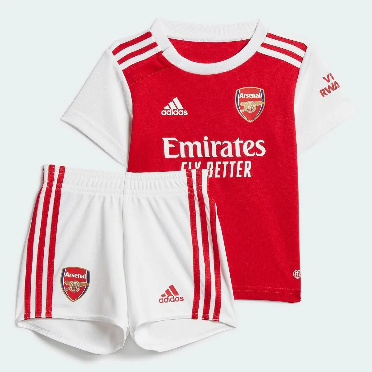 adidas 22-23 Arsenal Home Baby Kit - Scarlet-White
