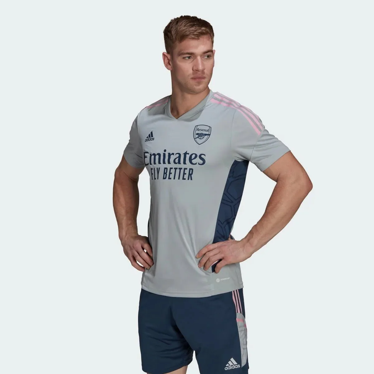 adidas 22-23 Arsenal Training Jersey - Onix - Image 3