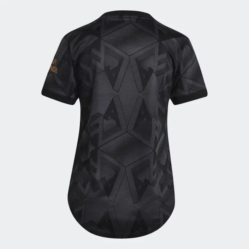 adidas 22-23 Arsenal Womens Away Jersey - Black - Image 2